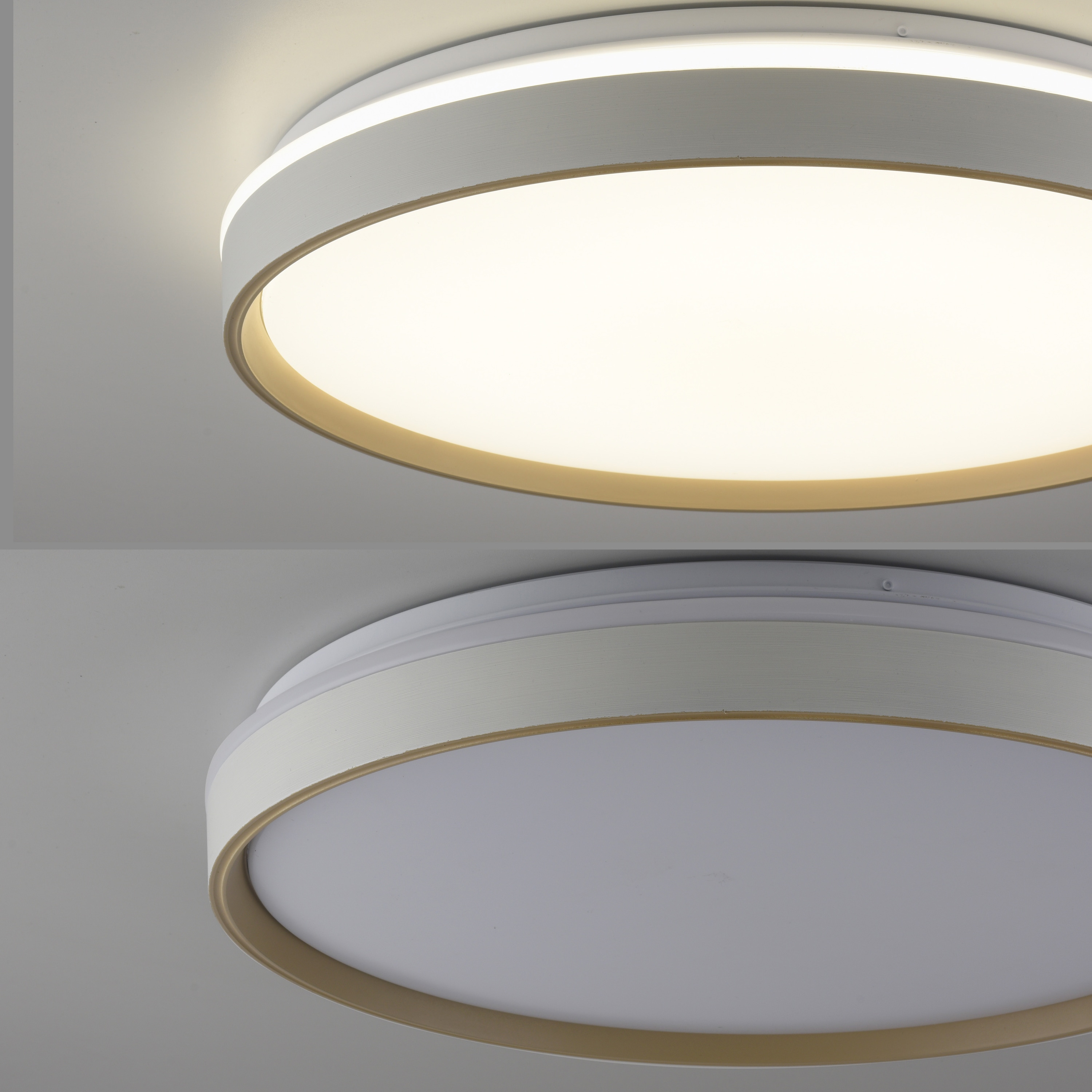 JUST LIGHT LED-Deckenleuchte 14277-39, 20W, CCT, 2700lm, IP20, weiß/sand JUST LIGHT LED-Deckenleuchte 14277-39, 20W, CCT, 2700lm, IP20, weiß/sand