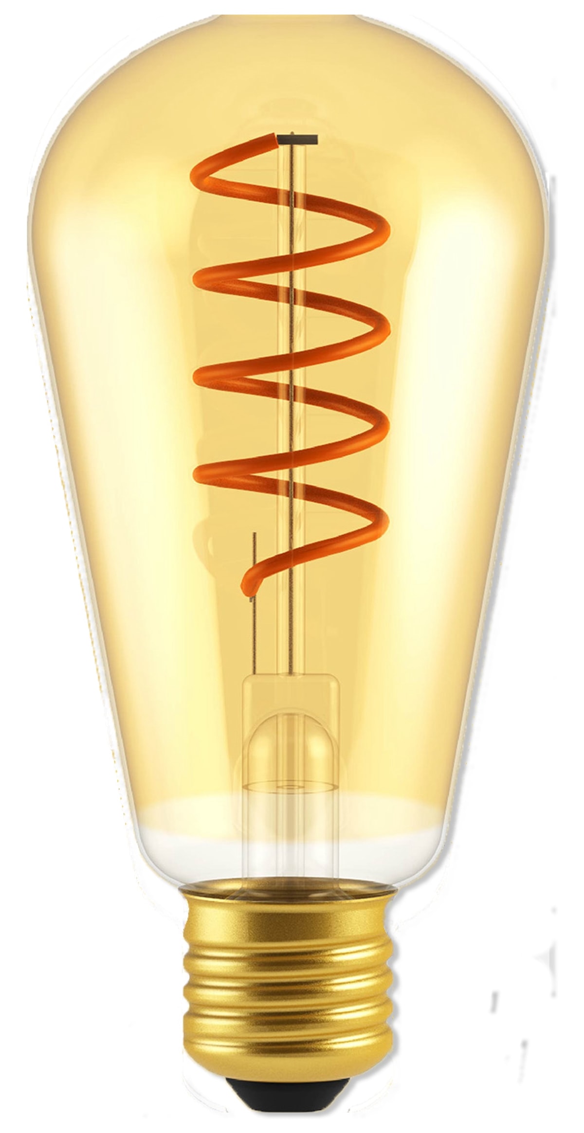 BLULAXA LED-Lampe, Vintage flex Filament, ST64, 5W, 250lm, 1800K, gold BLULAXA LED-Lampe, Vintage flex Filament, ST64, 5W, 250lm, 1800K, gold
