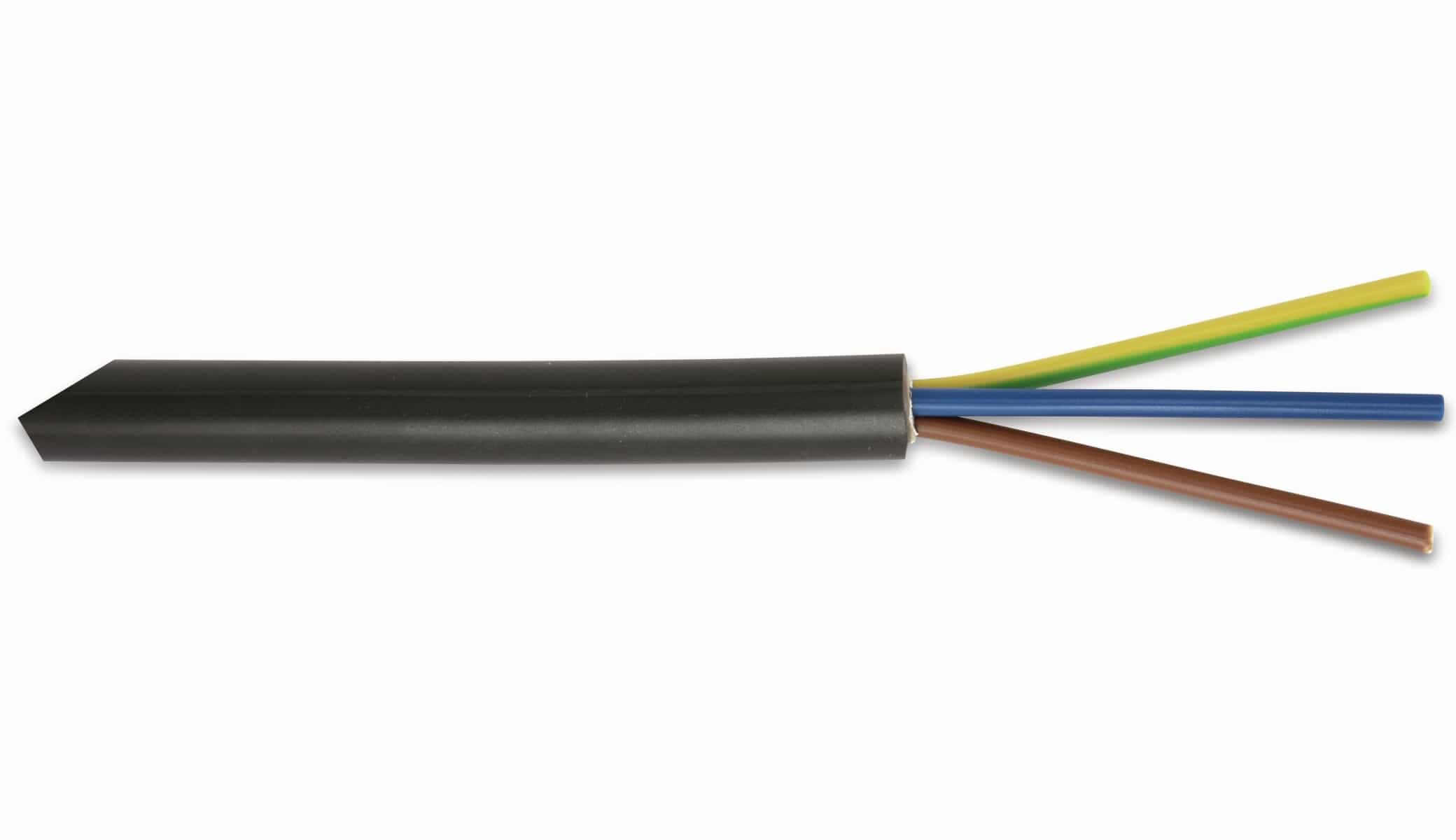 Erdkabel NYY-J 3x2,5mm², 50 m, schwarz Erdkabel NYY-J 3x2,5mm², 50 m, schwarz