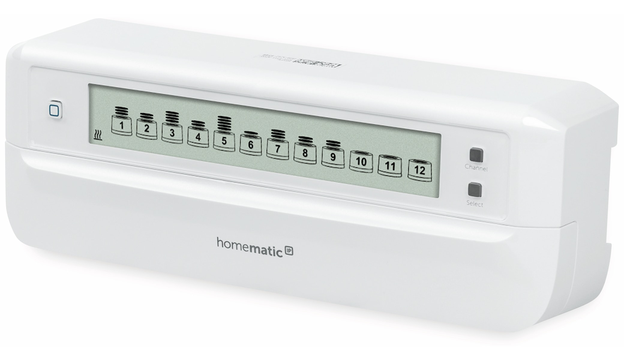 HOMEMATIC IP Smart Home 153621A0, Fußboden- Heizungsaktor, 12-fach, motorisch