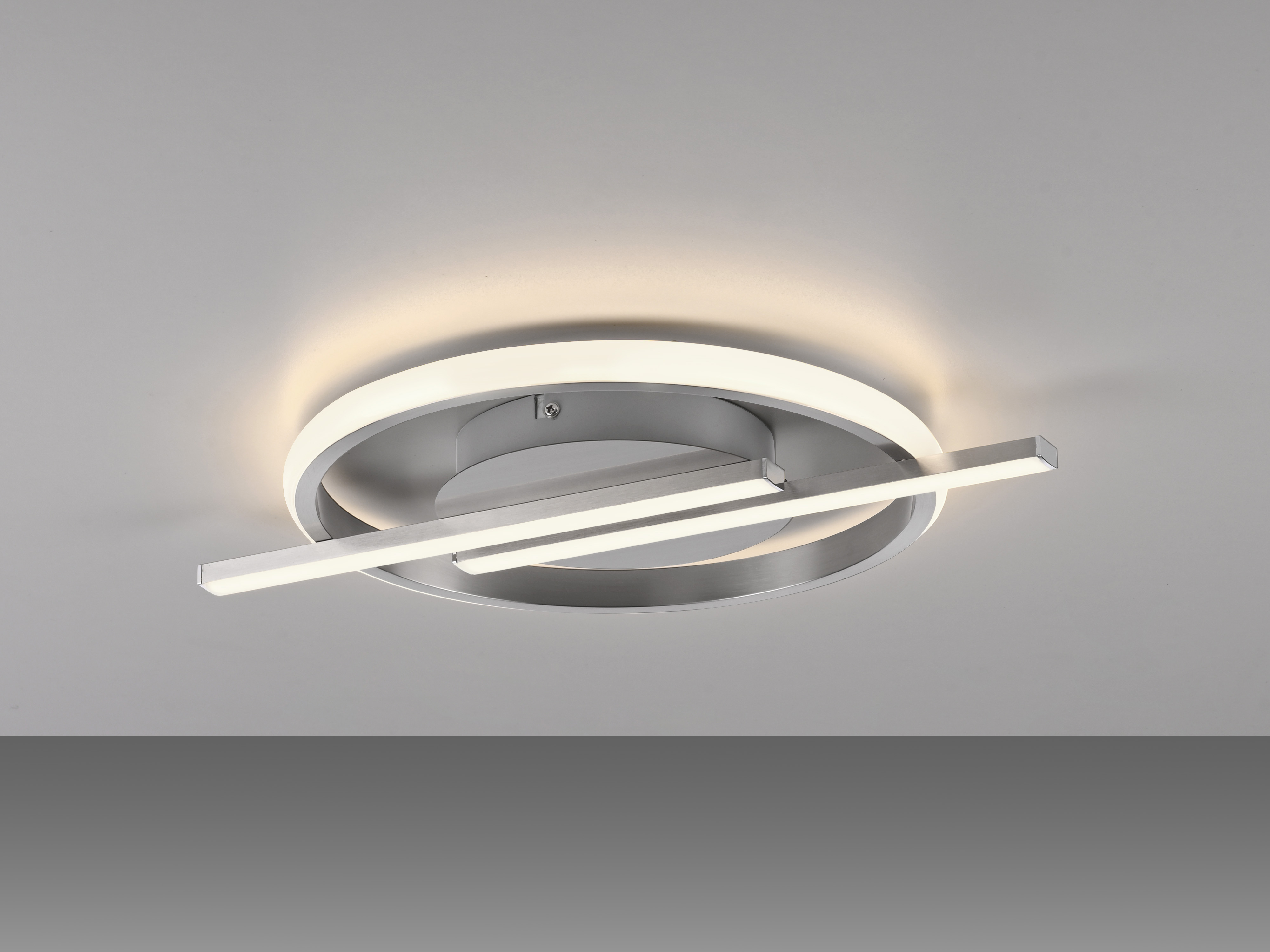 JUST LIGHT LED-Deckenleuchte 14130-55 stahl, 17,5 W, 2100 lm, 3000 K, Dimmbar JUST LIGHT LED-Deckenleuchte 14130-55 stahl, 17,5 W, 2100 lm, 3000 K, Dimmbar