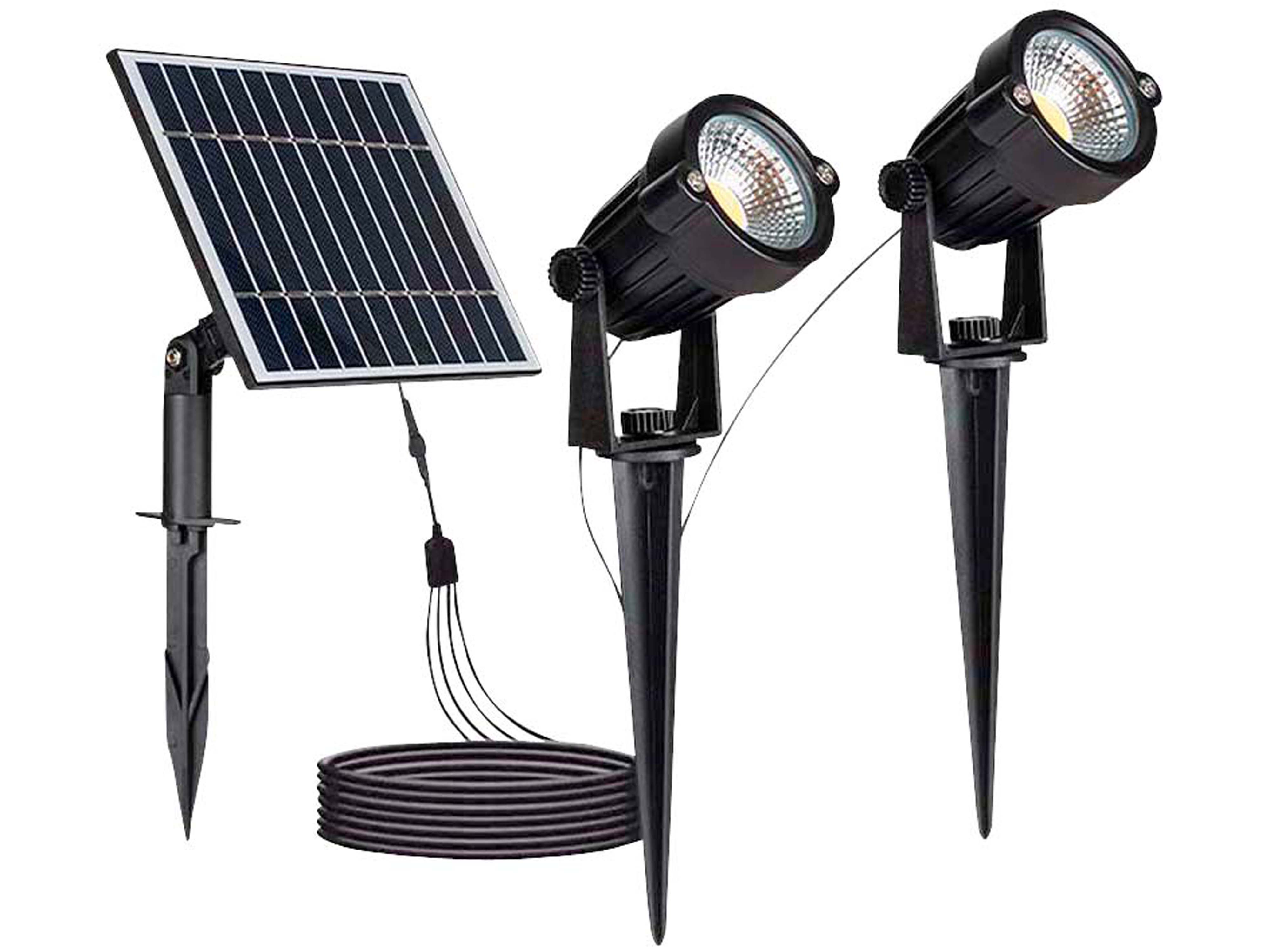 V-TAC Solar LED-Gartenleuchten-Set VT-11031, 2x 1,2 W, 3000 K, IP65 V-TAC Solar LED-Gartenleuchten-Set VT-11031, 2x 1,2 W, 3000 K, IP65