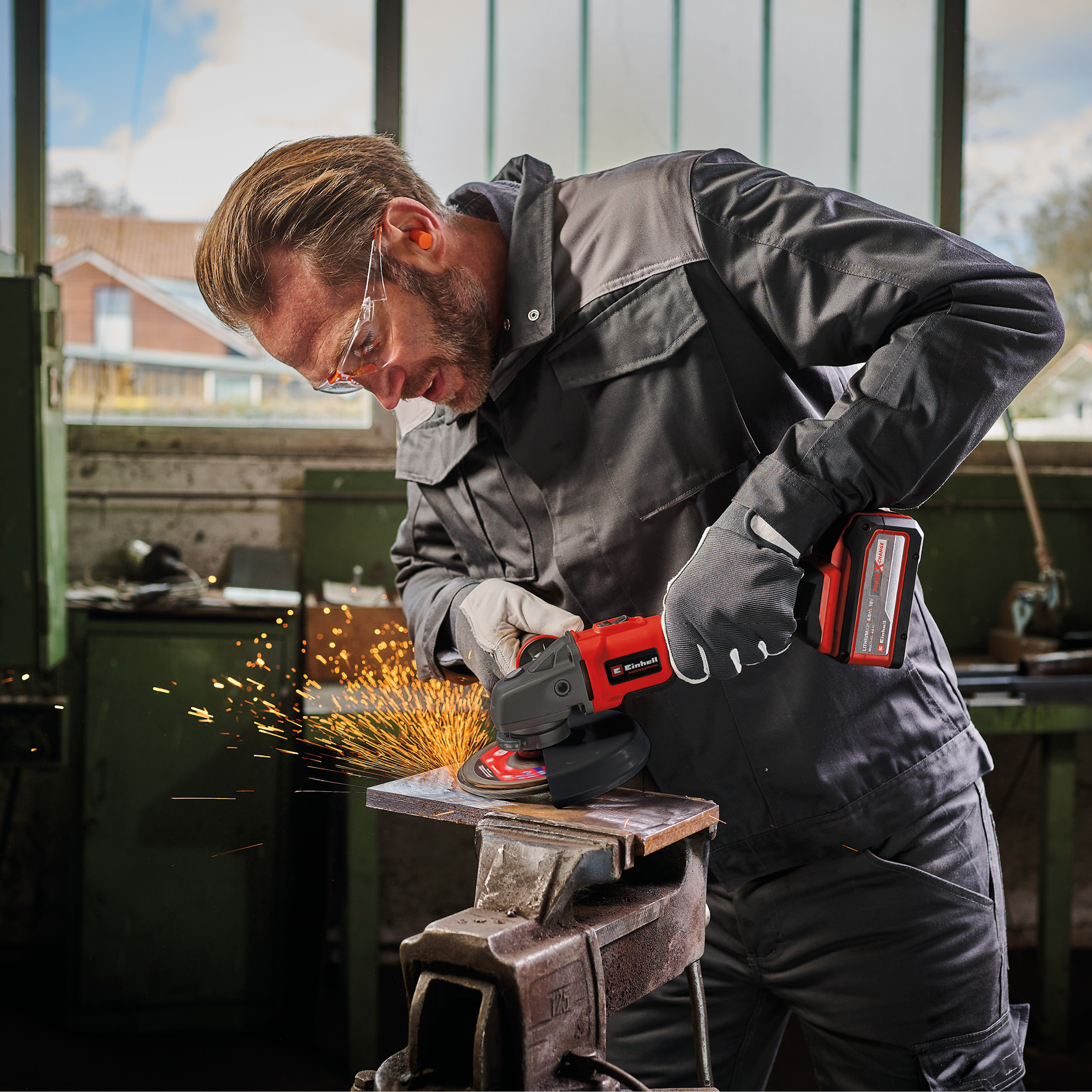 EINHELL PROFESSIONAL Akku-Winkelschleifer 4431144 TE-AG 18/150 Li BL, Solo EINHELL PROFESSIONAL Akku-Winkelschleifer 4431144 TE-AG 18/150 Li BL, Solo
