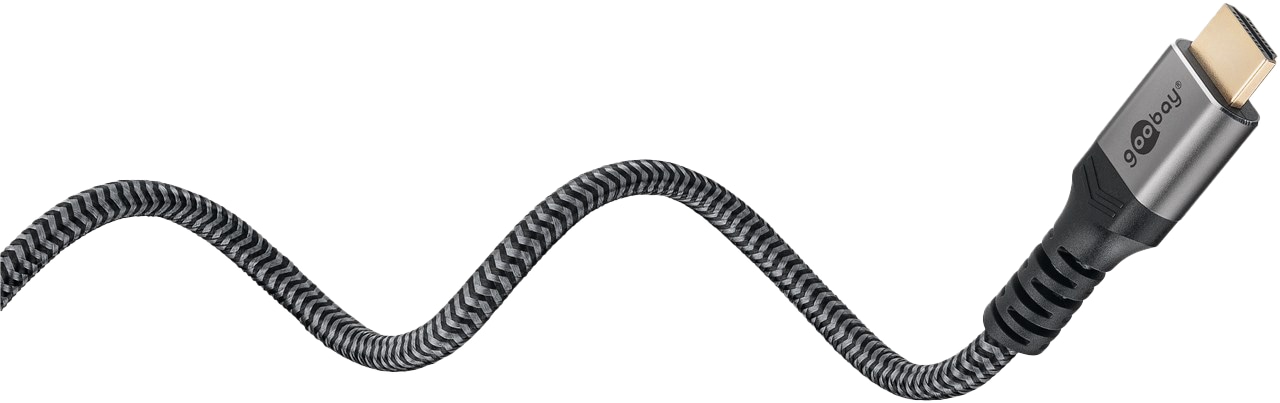 GOOBAY HDMI Kabel Plus High Speed 4K schwarz/silber, 10 m GOOBAY HDMI Kabel Plus High Speed 4K schwarz/silber, 10 m