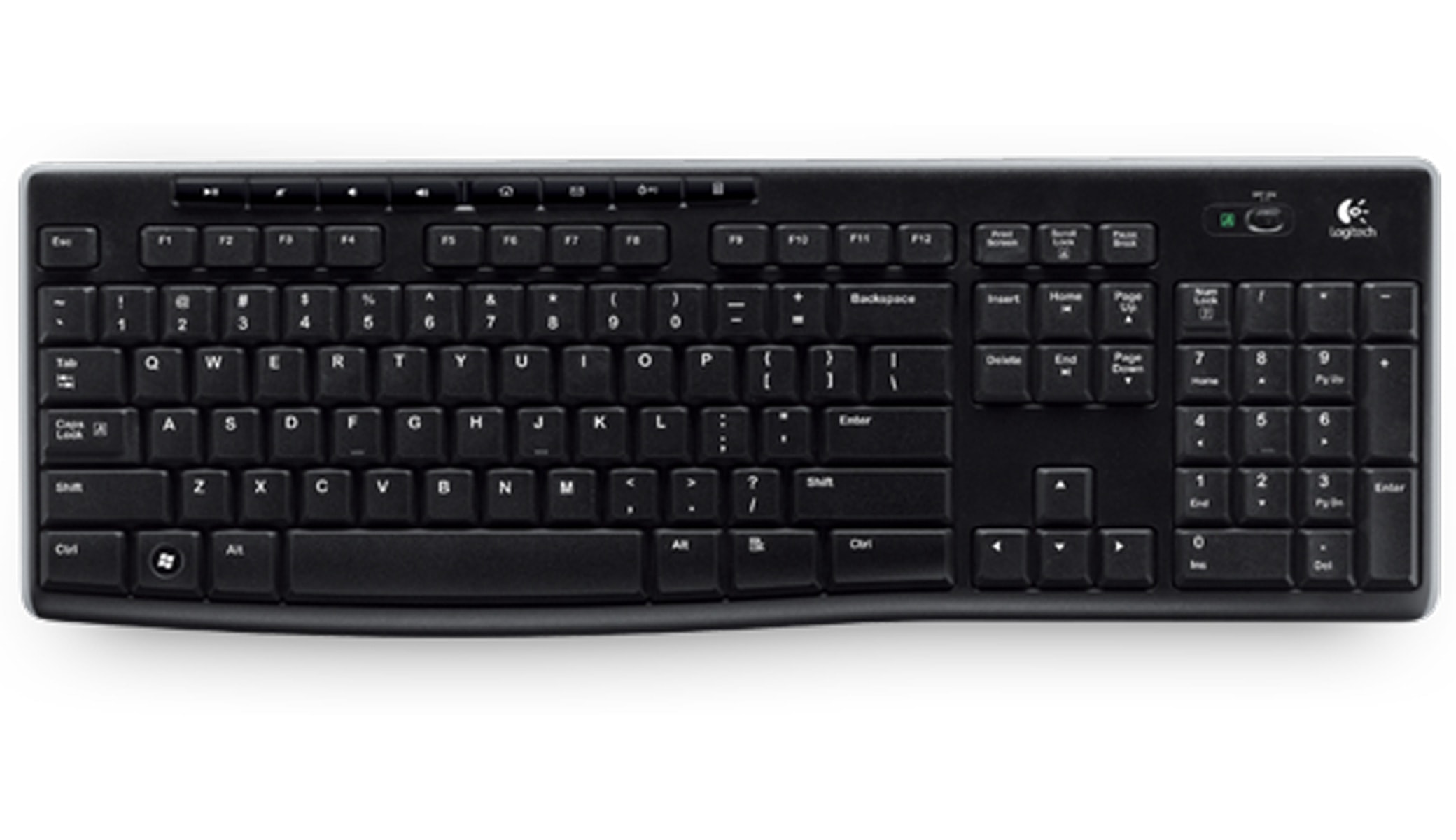 LOGITECH Funk-Tastatur K270, Unifying, schwarz LOGITECH Funk-Tastatur K270, Unifying, schwarz