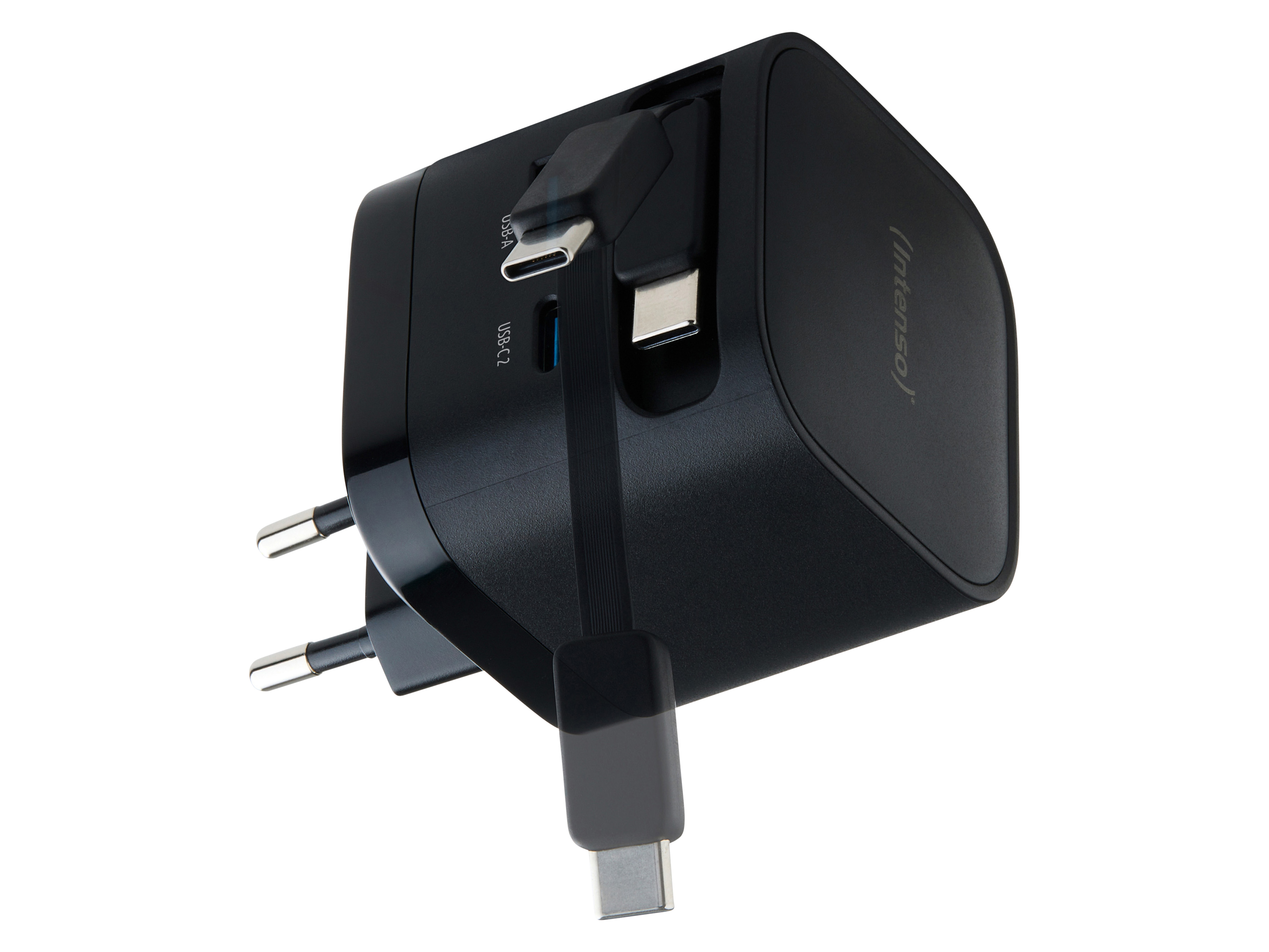 INTENSO Schnellladegerät 7806520, 65 W, Schwarz INTENSO Netzteil 7806520, 65 W, Schwarz