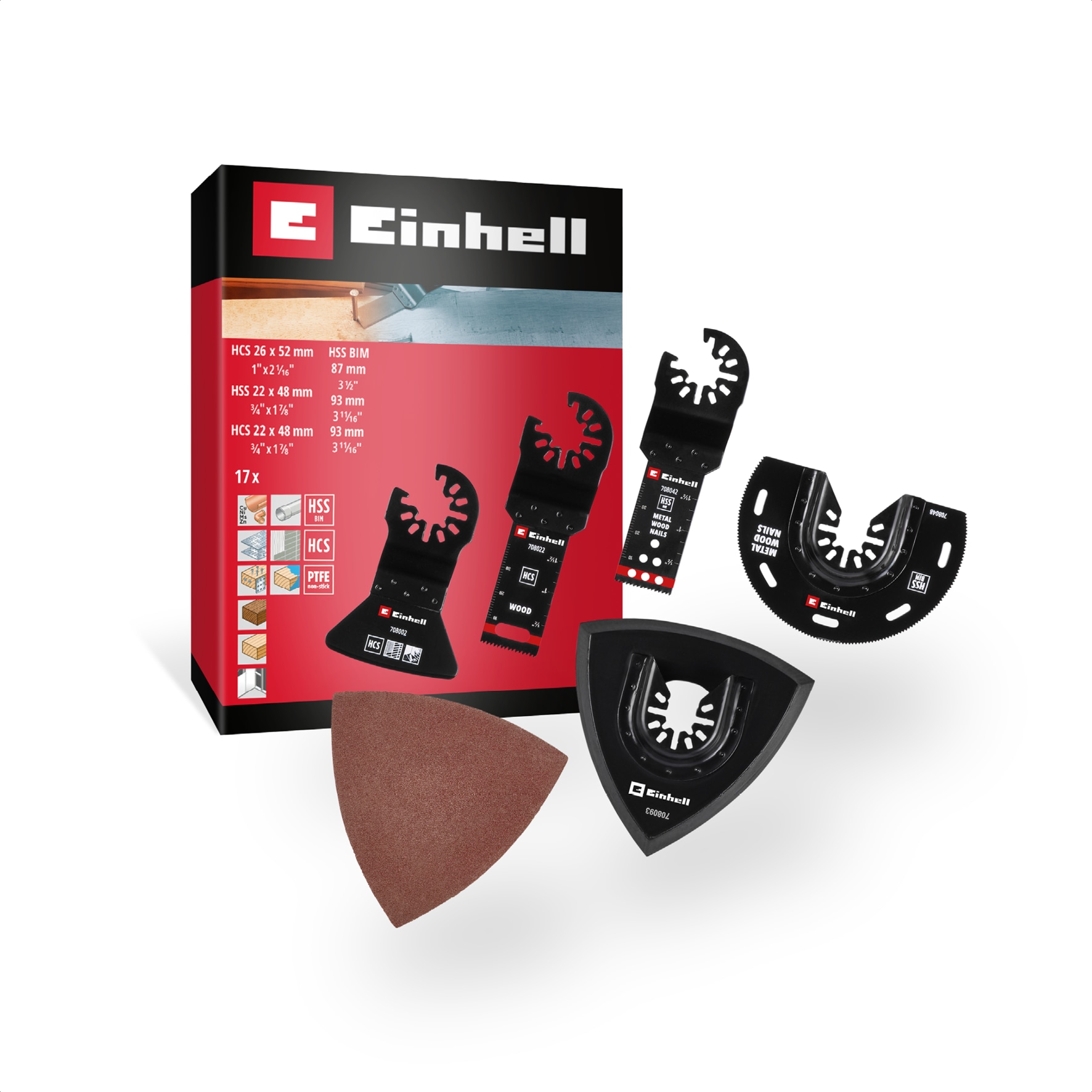 EINHELL Multi-Tool-Set, 708117, 17-teilig EINHELL Multi-Tool-Set, 708117, 17-teilig