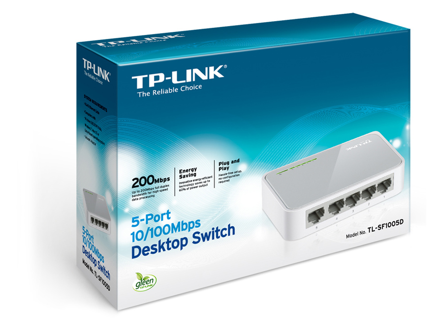 TP-LINK Netzwerk-Switch TL-SF1005D, 5-Port TP-LINK Netzwerk-Switch TL-SF1005D, 5-Port