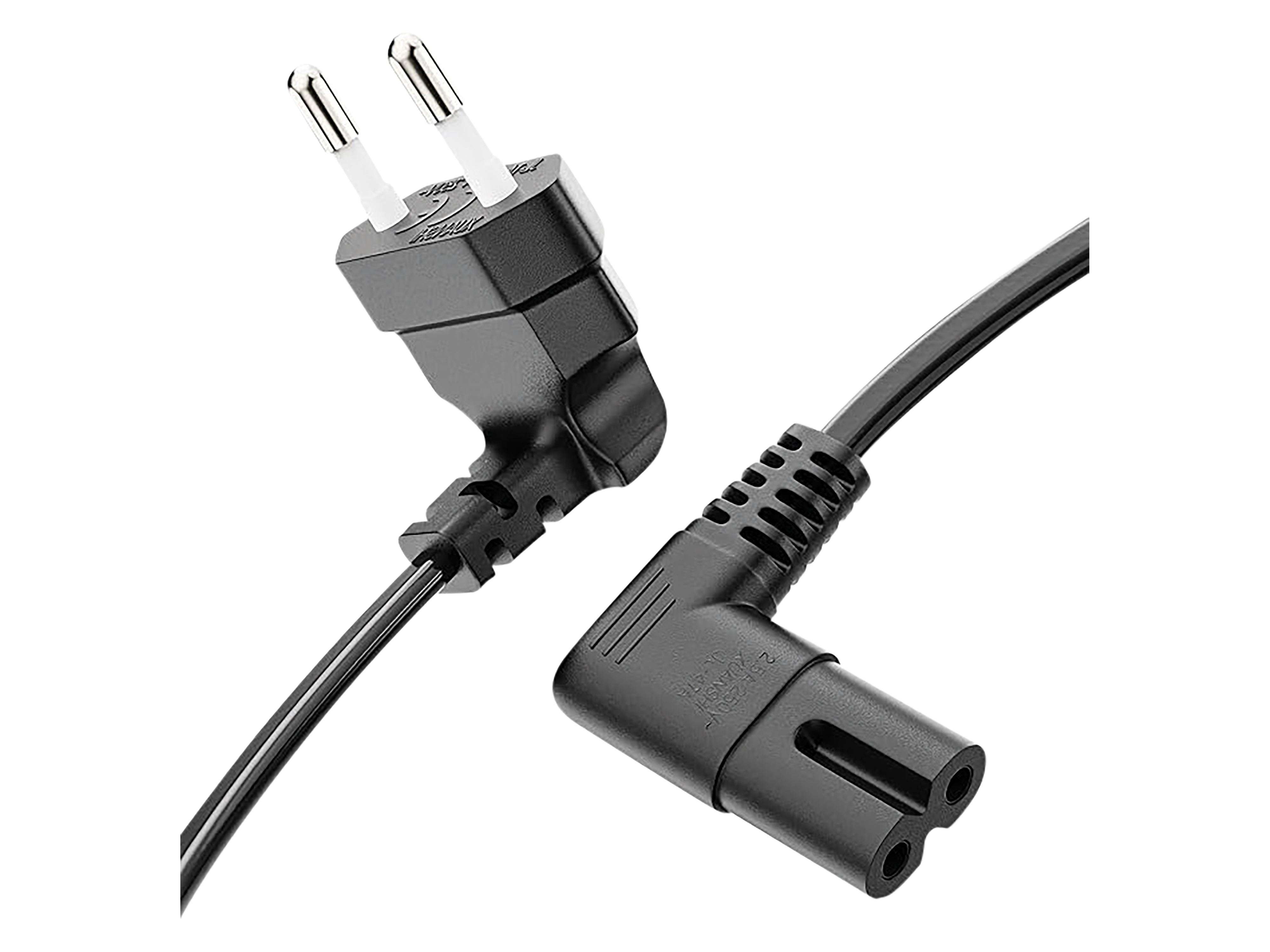 SONERO Netzkabel X-ESW-C7W-050B, Eurostecker, 90°, schwarz, 5m Netzkabel SONERO X-ESW-C7W-050B, Eurostecker, 90°, schwarz, 5m