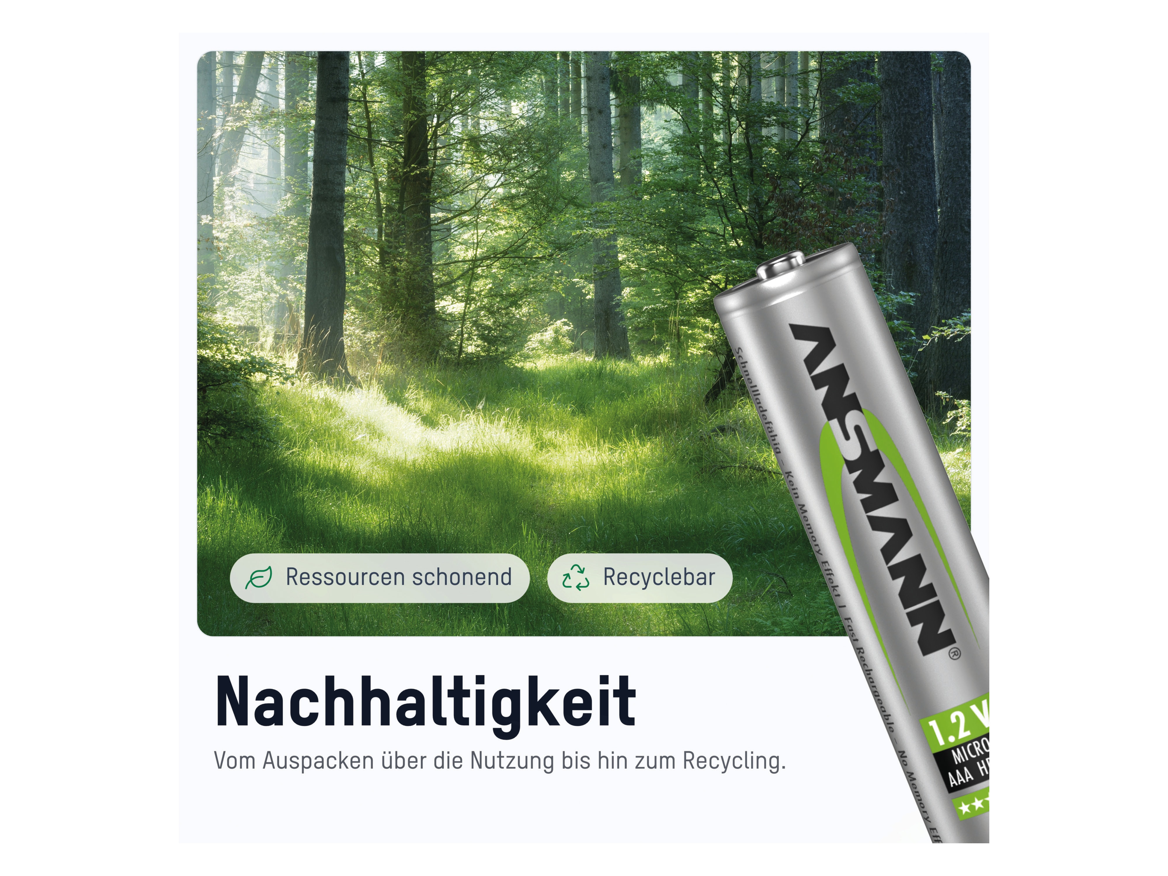 ANSMANN Solar NiMH Akku Micro AAA 550 mAh maxE 2-Stück ANSMANN Solar NiMH Akku Micro AAA 550 mAh maxE 2-Stück