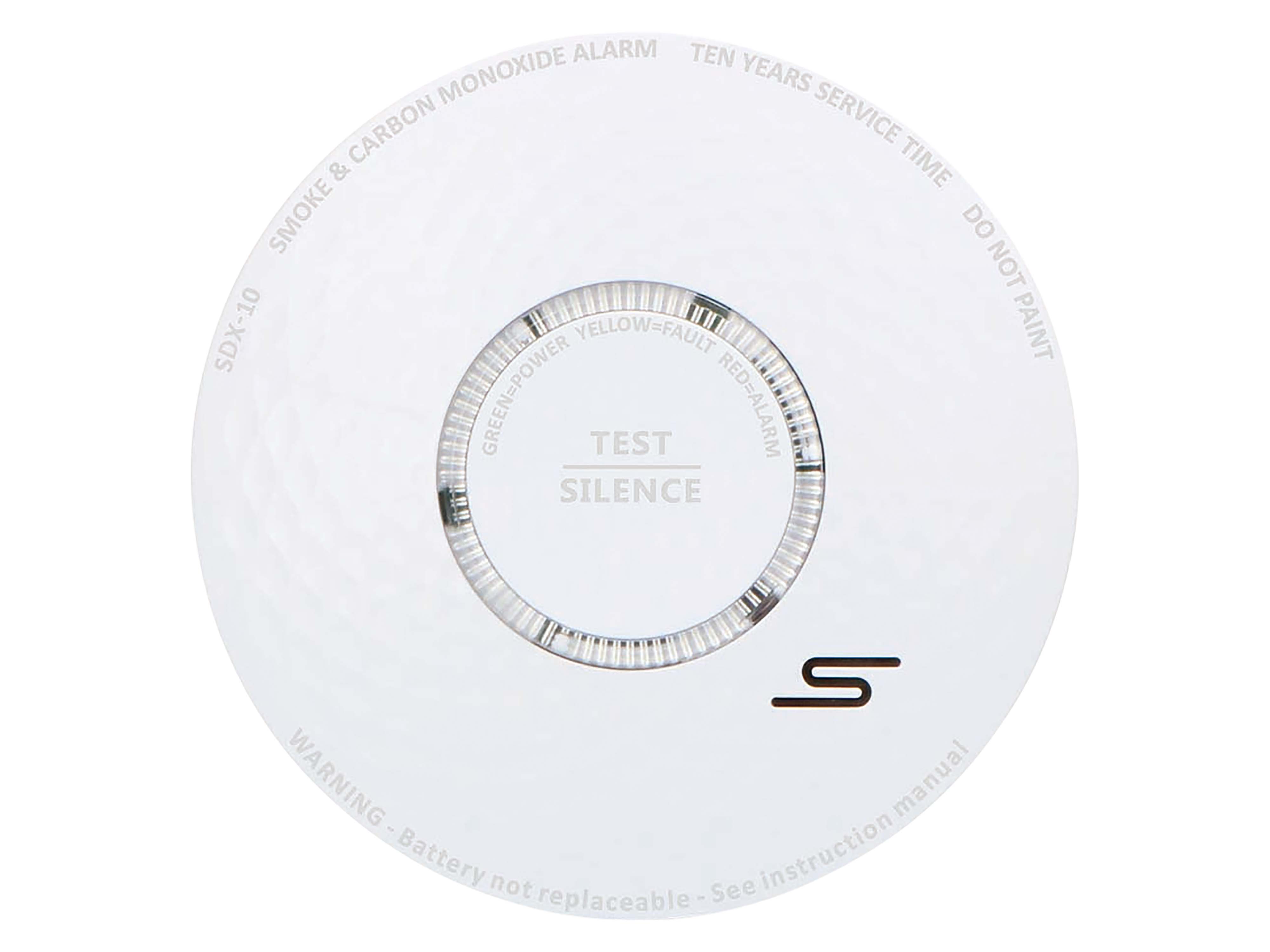 ALECTO Rauch- und Kohlenmonoxidalarm SDX10, weiß