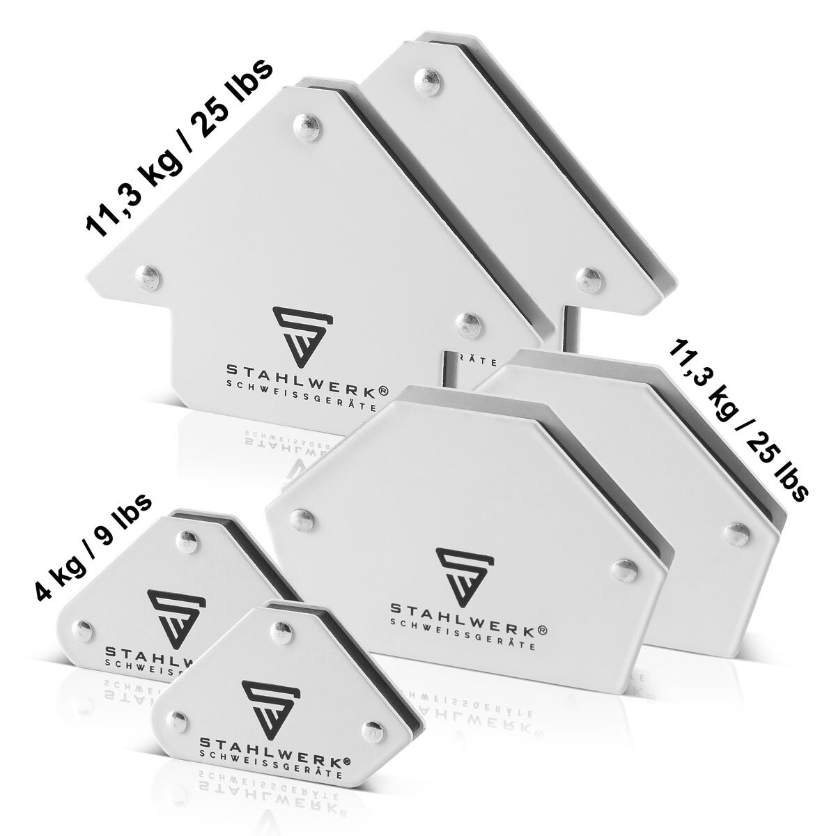 STAHLWERK Magnet-Schweißwinkel-Set, 5345, 6-teilig STAHLWERK Magnet-Schweißwinkel-Set, 5345, 6-teilig