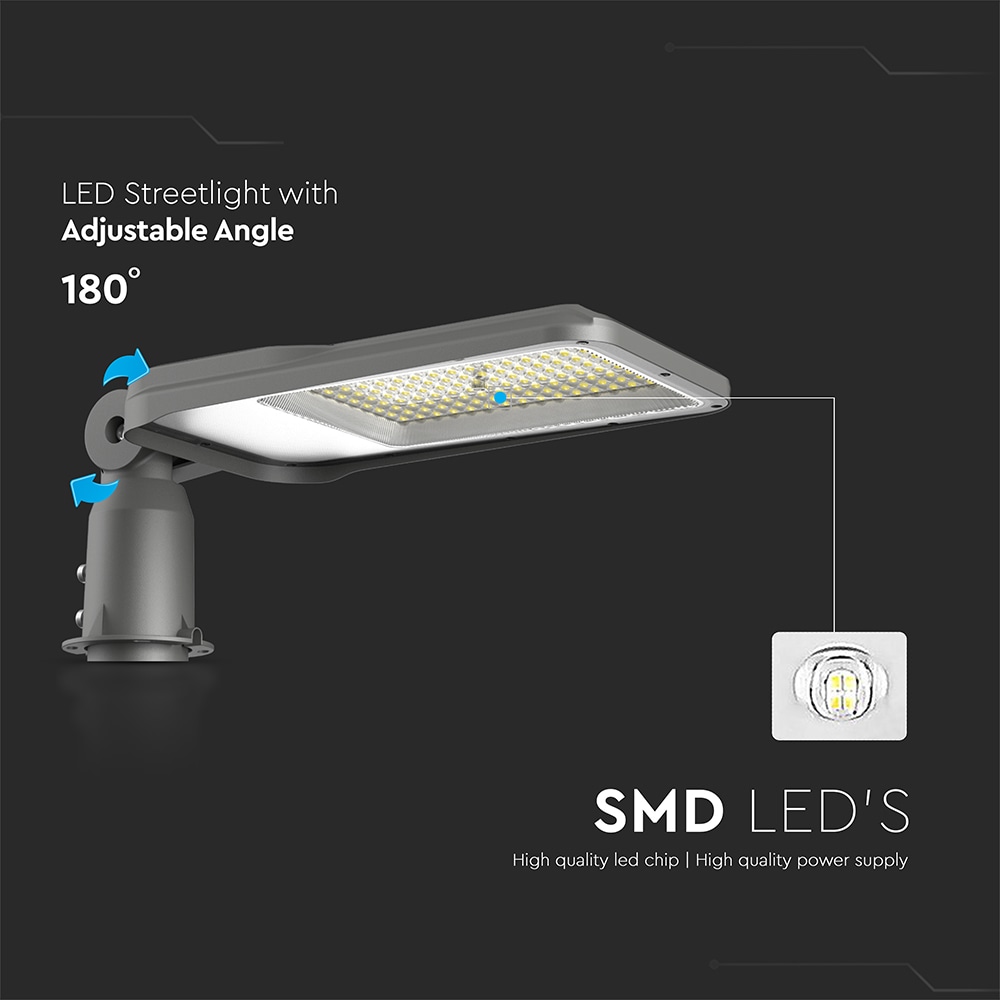 V-TAC LED-Straßenleuchte, VT-105ST, EEK: E, 100 W, 4000 K, schwarz V-TAC LED-Straßenleuchte, VT-105ST, EEK: E, 100 W, 4000 K, schwarz