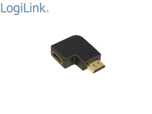S-IMPULS HDMI-Adapter, 90° gewinkelt, flach, schwarz, vergoldete Kontakte S-IMPULS HDMI-Adapter, 90° gewinkelt, flach, schwarz, vergoldete Kontakte