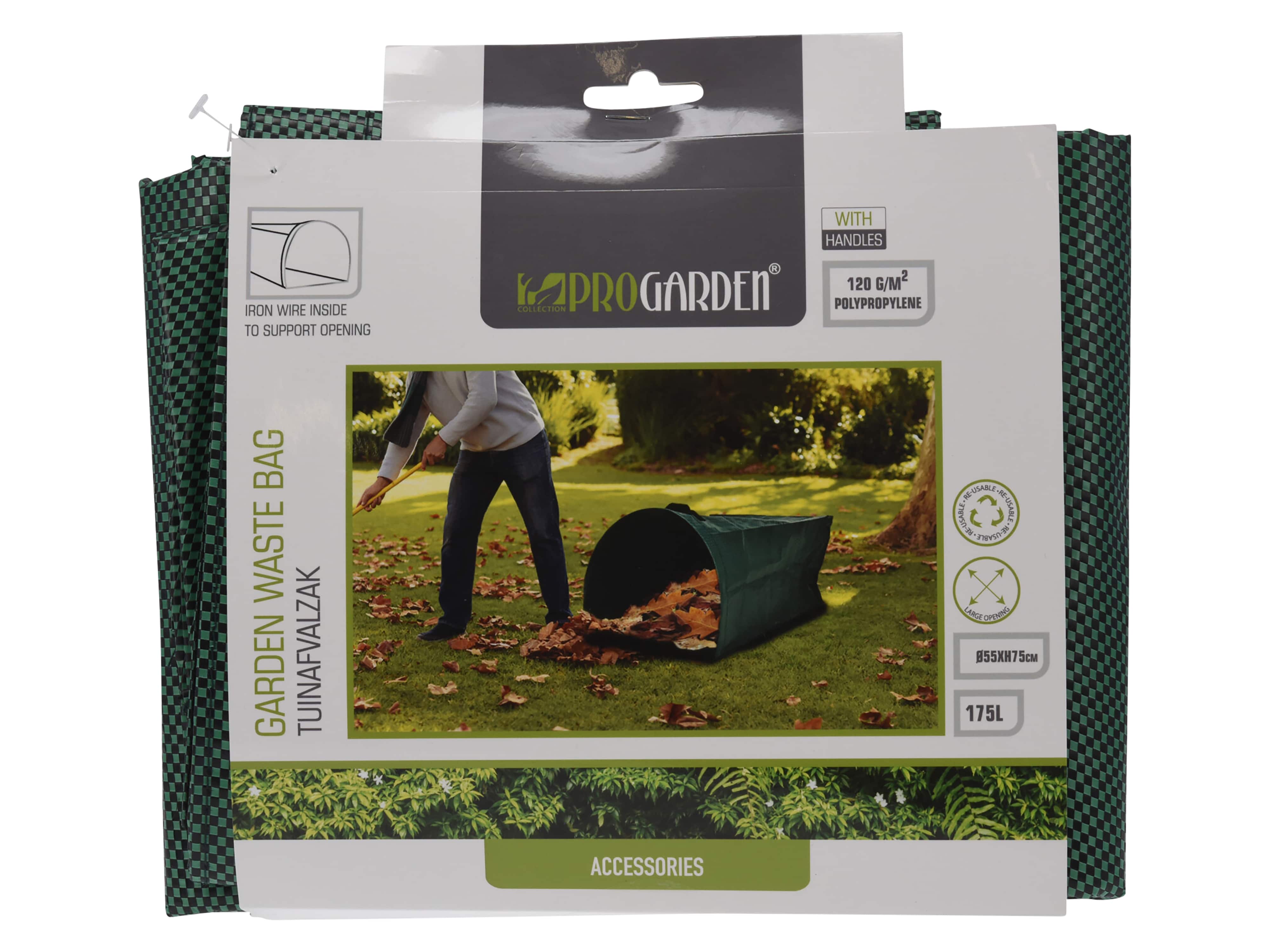 Pro Garden, Gartenabfallsack, 178 L, Traglast: 15 kg Pro Garden, Gartenabfallsack, 178 L, Traglast: 15 kg