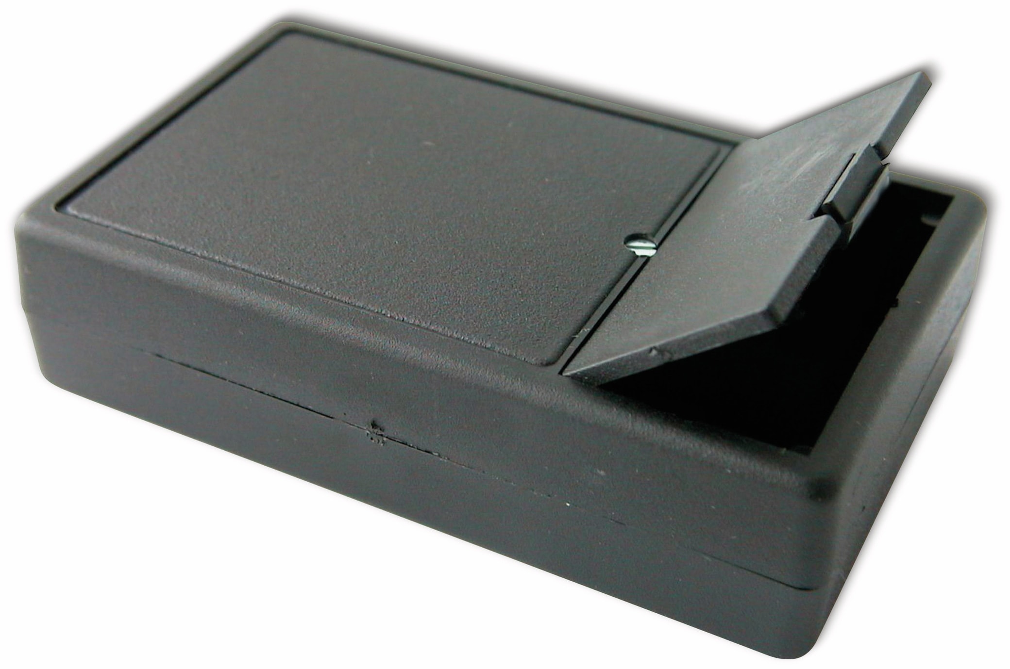 KEMO Kunststoffgehäuse, G01B, 102x61x26 mm, Thermoplast/PS, schwarz KEMO Kunststoffgehäuse, G01B, 102x61x26 mm, Thermoplast/PS, schwarz