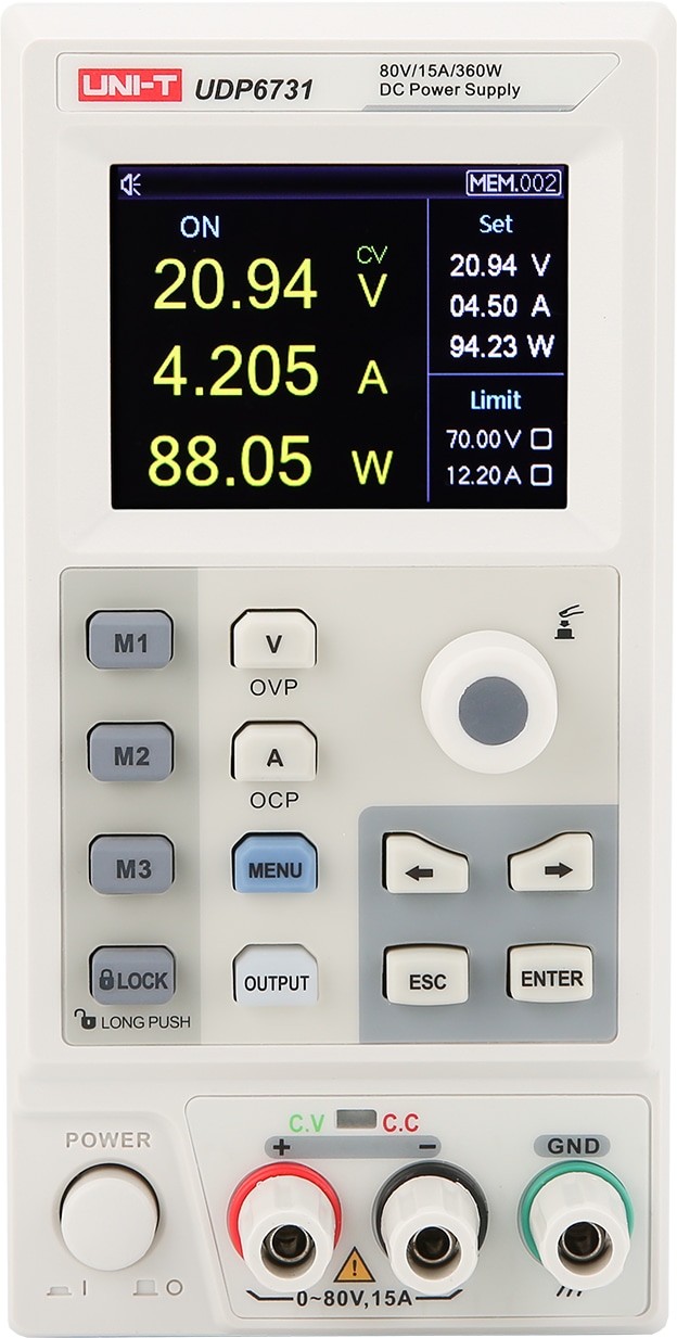 UNI-T Labornetzteil, UDP6731, 1 Kanal, programmierbar, 360 W UNI-T Labornetzteil, UDP6731, 1 Kanal, programmierbar, 360 W