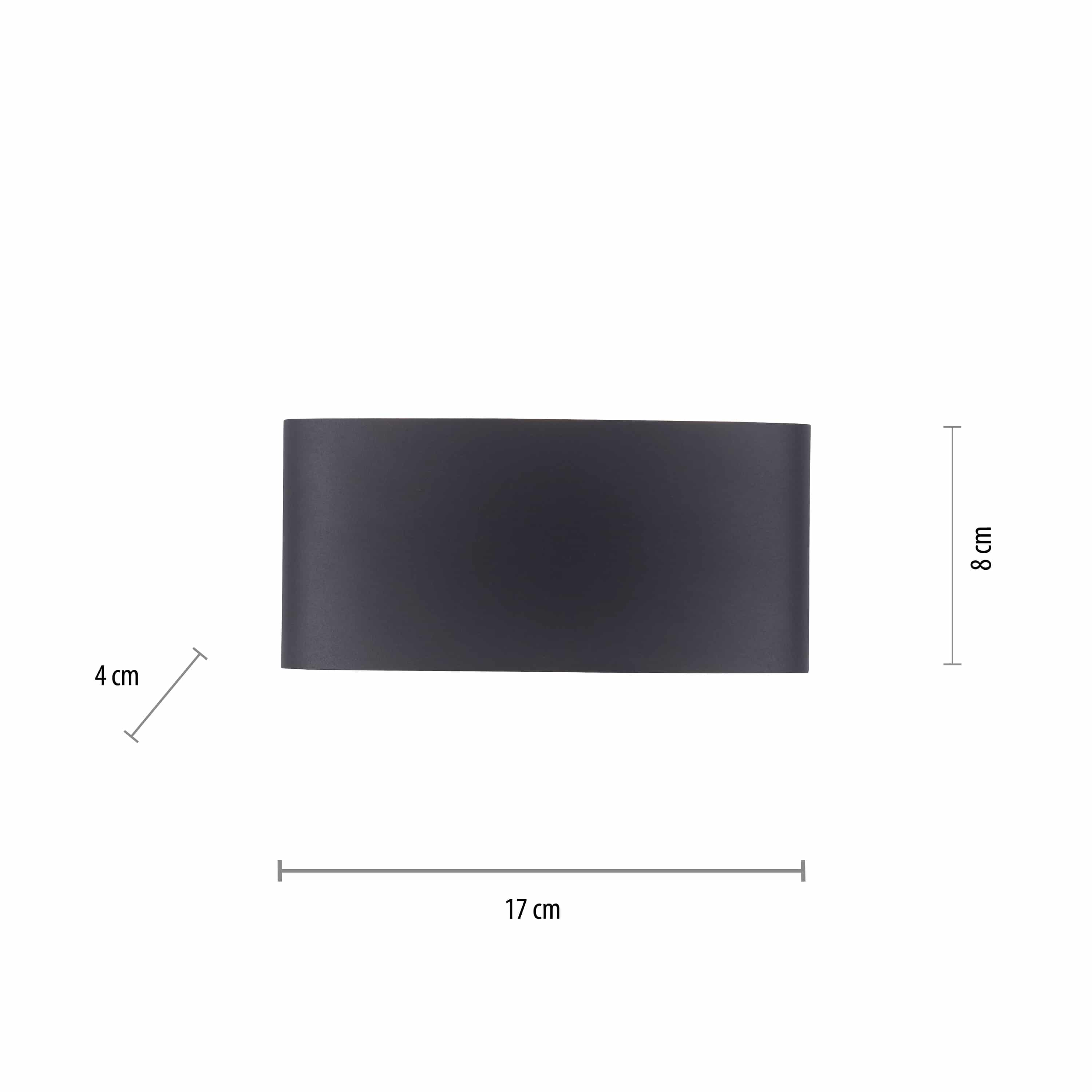 PAUL NEUHAUS LED-Wandleuchte 9488-13 anthrazit, 4,8 W, 720 lm, 3000 K, IP54 PAUL NEUHAUS LED-Wandleuchte 9488-13 anthrazit, 4,8 W, 720 lm, 3000 K, IP54
