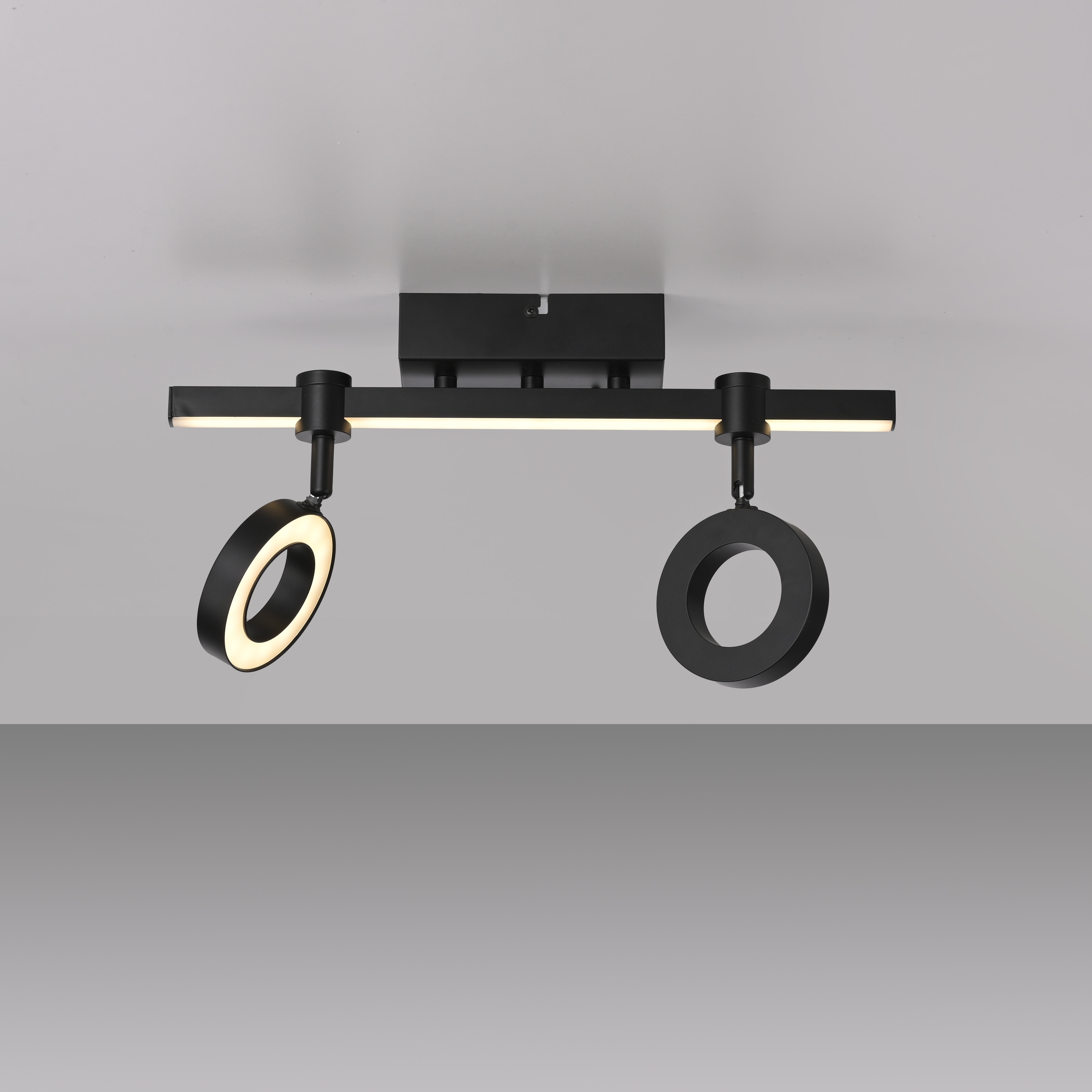 JUST LIGHT LED-Deckenleuchte 12075-18 schwarz, 10,5 W, 1300 lm, CCT, RGB, Smart Home JUST LIGHT LED-Deckenleuchte 12075-18 schwarz, 10,5 W, 1300 lm, CCT, RGB, Smart Home