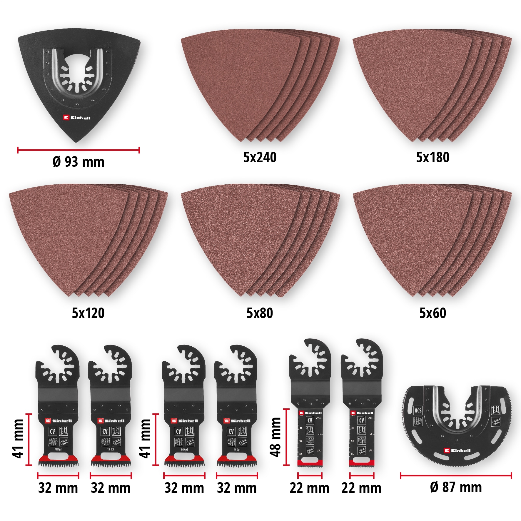 EINHELL Multitool-Set, 708136, XL-PLUS-Case, 35-teilig EINHELL Multitool-Set, 708136, XL-PLUS-Case, 35-teilig
