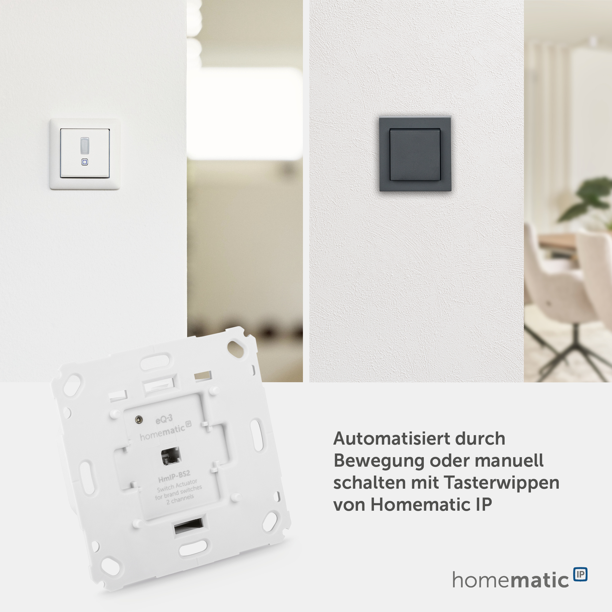 HOMEMATIC IP 156757A0, Schaltaktor für Markenschalter - 2-fach HOMEMATIC IP 156757A0, Schaltaktor für Markenschalter - 2-fach