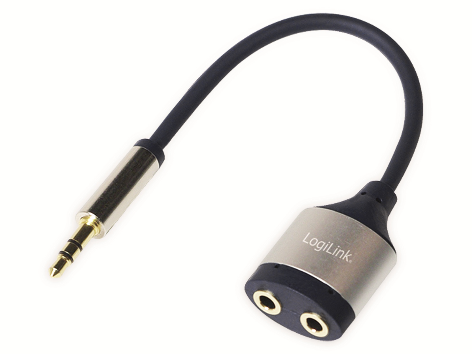 LOGILINK Audioadapter 3,5 mm, 18 cm, Klinkenstecker auf 2x Klinkenbuchse LOGILINK Audioadapter 3,5 mm, 18 cm, Klinkenstecker auf 2x Klinkenbuchse