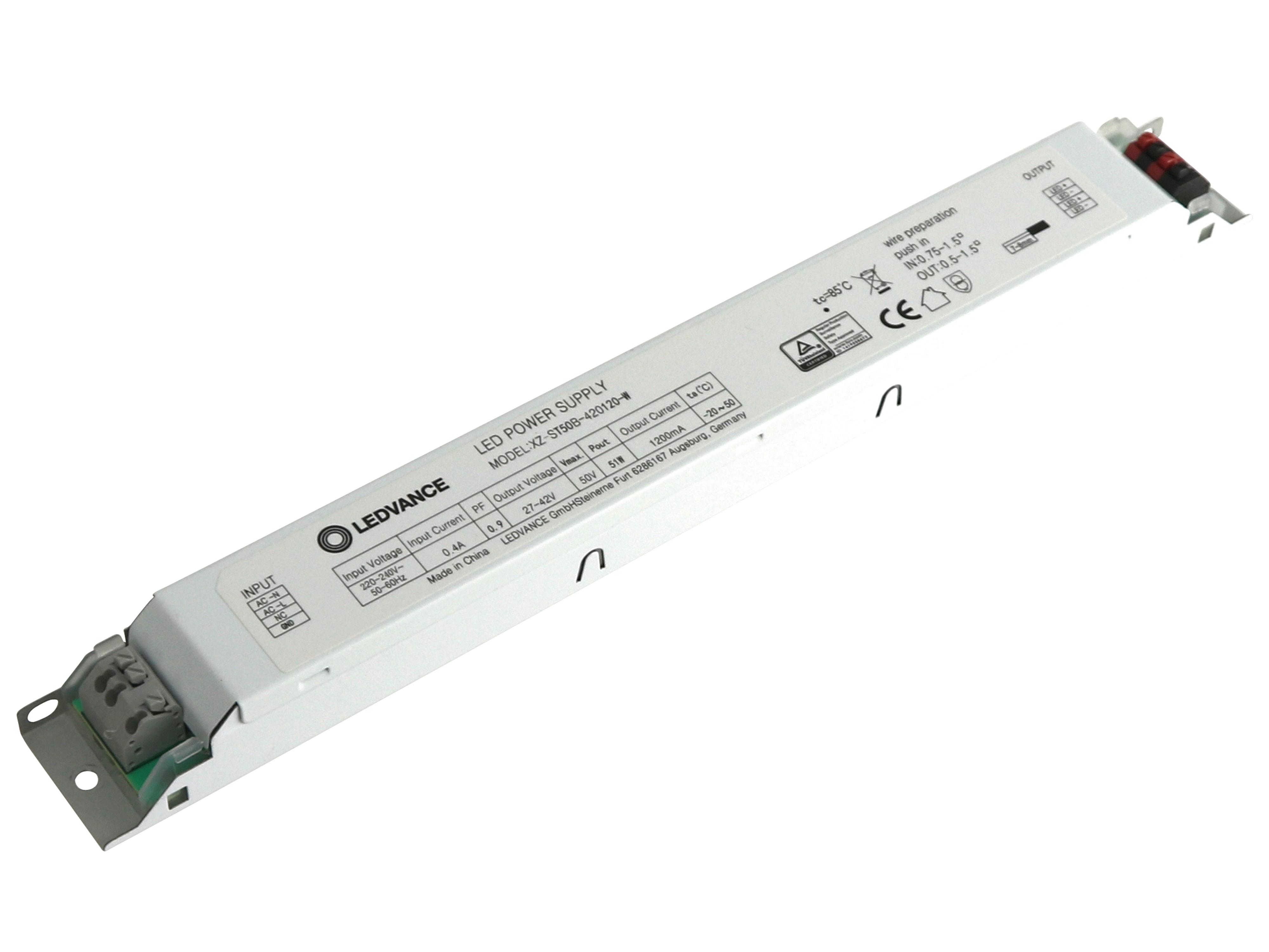 LEDVANCE LED-Schaltnetzteil XZ-ST50B-420120-W, 51 W LEDVANCE LED-Schaltnetzteil XZ-ST50B-420120-W, 51 W