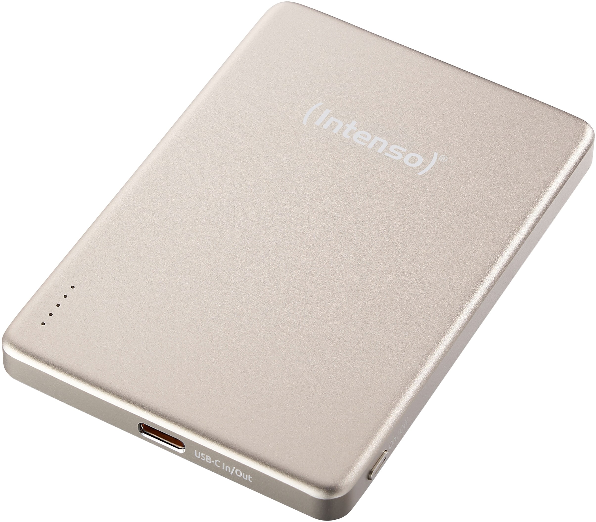 INTENSO Powerbank Magnetic Wireless, MW 5000, 5000 mAh, champange Powerbank INTENSO Magnetic Wireless, MW 5000, 5000 mAh, champange