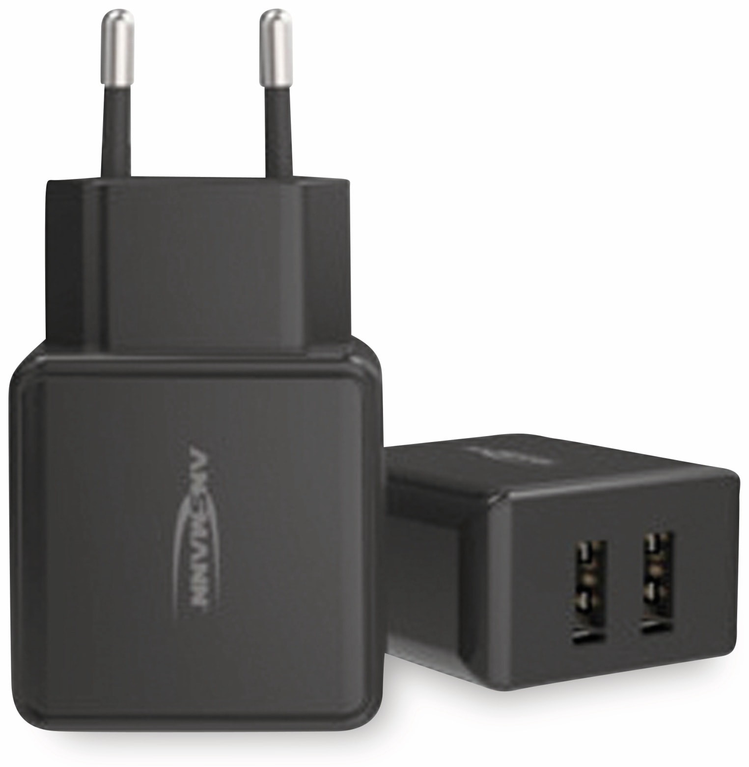ANSMANN USB-Ladegerät HC212, 5 V, 2,4 A, 2-Port, schwarz ANSMANN USB-Ladegerät HC212, 5 V, 2,4 A, 2-Port, schwarz