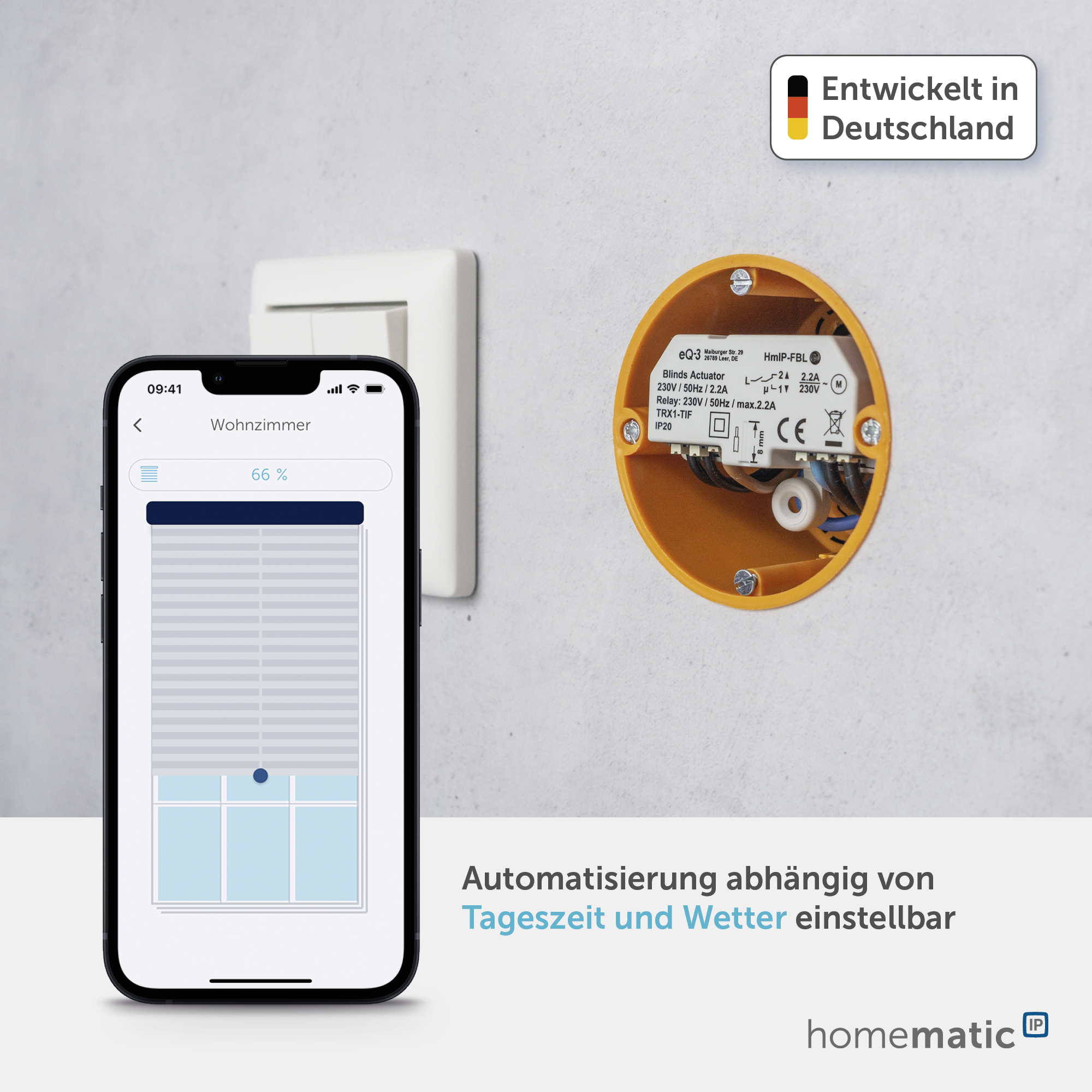 HOMEMATIC IP Smart Home 151398A0, Jalousieaktor, Unterputz HOMEMATIC IP Smart Home 151398A0, Jalousieaktor, Unterputz