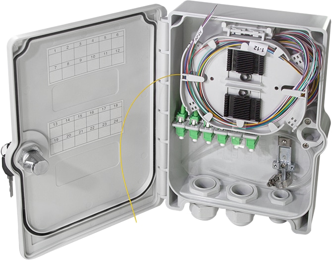 LOGILINK FTTH/FTTB-Anschlussgehäuse FB124LC,24x LC/APC, voll bestückt LOGILINK FTTH/FTTB-Anschlussgehäuse FB124LC,24x LC/APC, voll bestückt