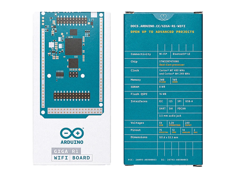 ARDUINO GIGA R1 WIFI ABX00063 ARDUINO GIGA R1 WIFI ABX00063