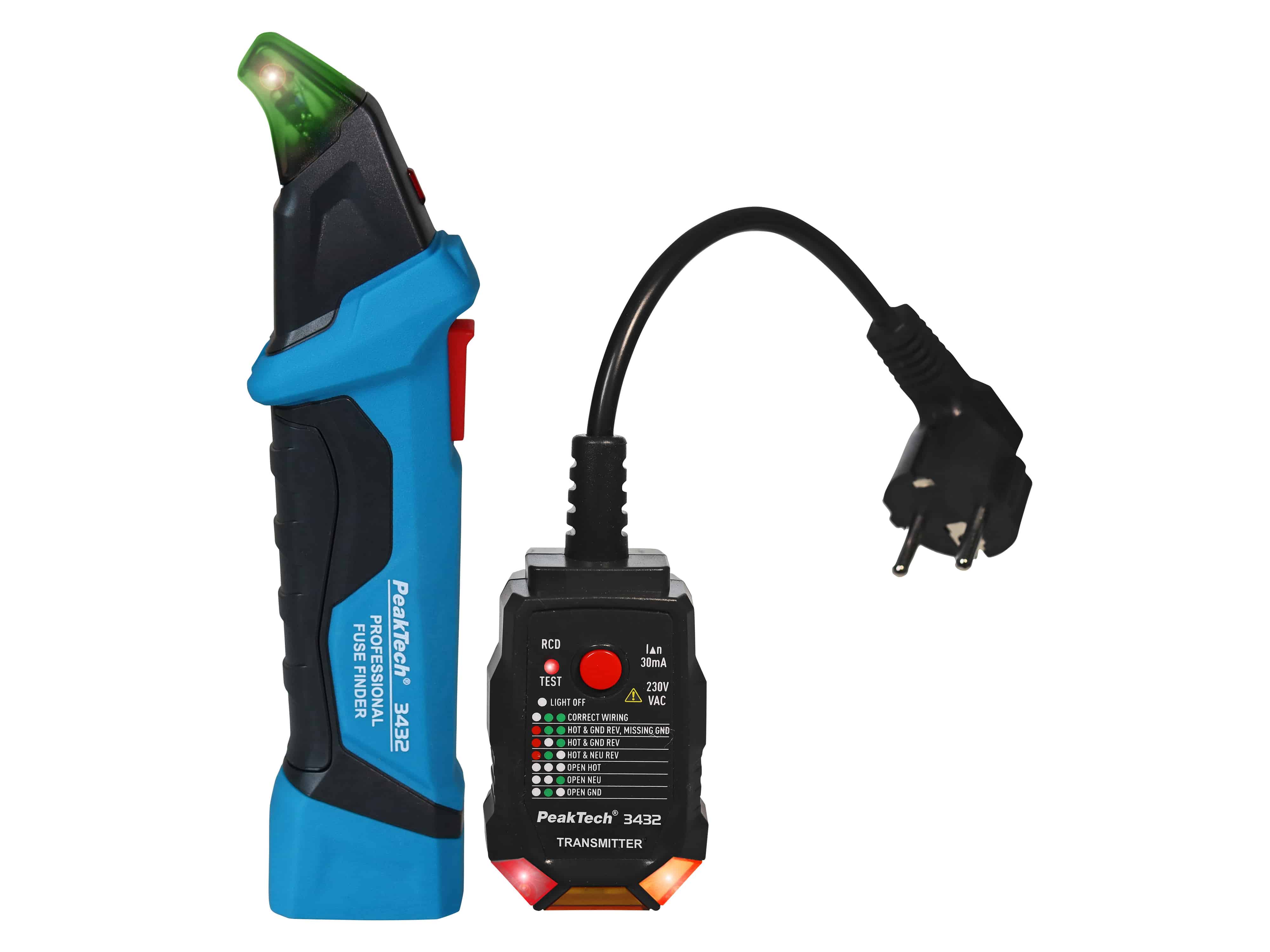 PEAKTECH Sicherungsfinder, P 3432, mit RCD-Tester PEAKTECH Sicherungsfinder, P 3432, mit RCD-Tester