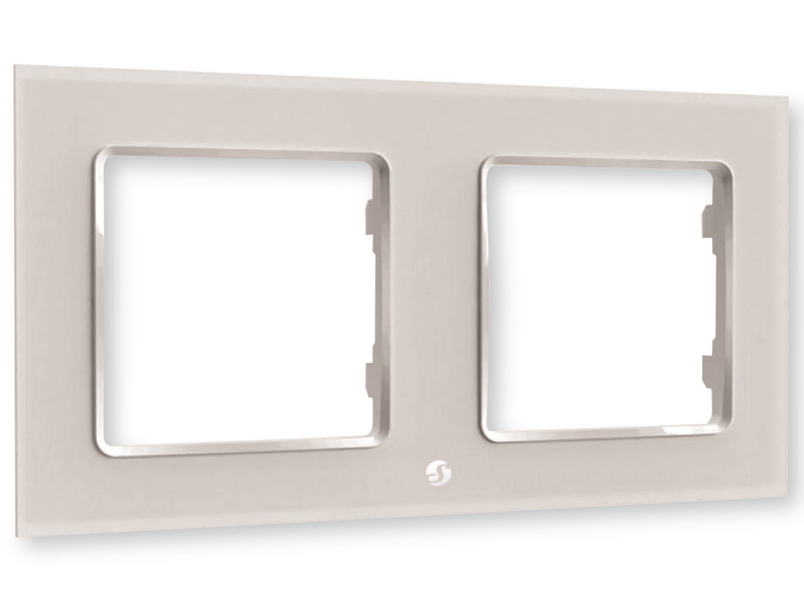 SHELLY Wandtaster-Rahmen Wall Frame 2, weiß, 2-fach SHELLY Wandtaster-Rahmen Wall Frame 2, weiß, 2-fach