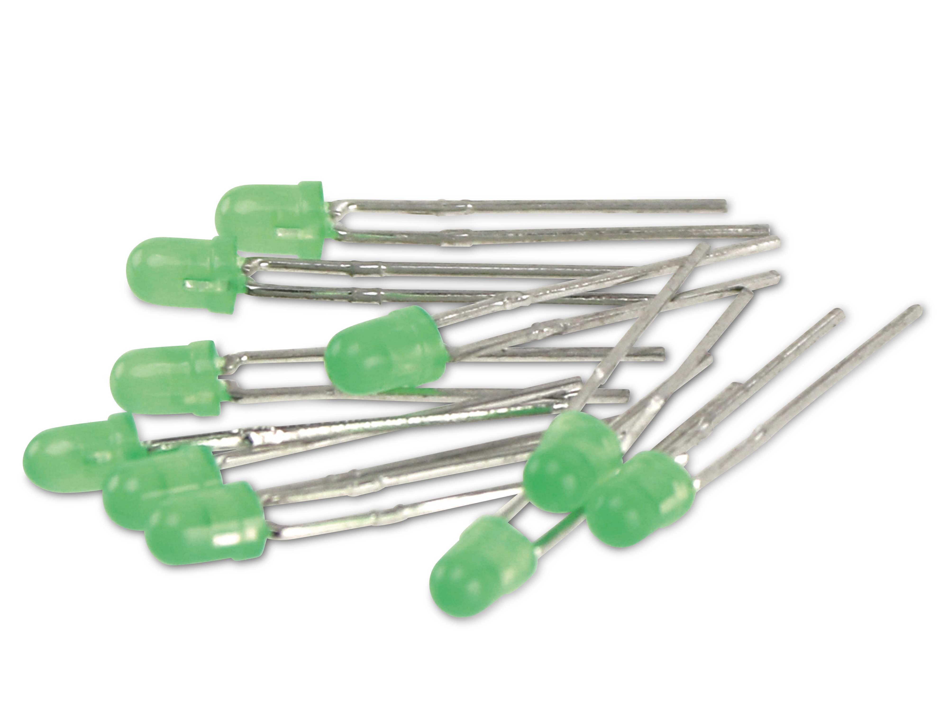 KINGBRIGHT LED L-934GD, grün, 3 mm, 10 Stück KINGBRIGHT LED L-934GD, grün, 3 mm, 10 Stück