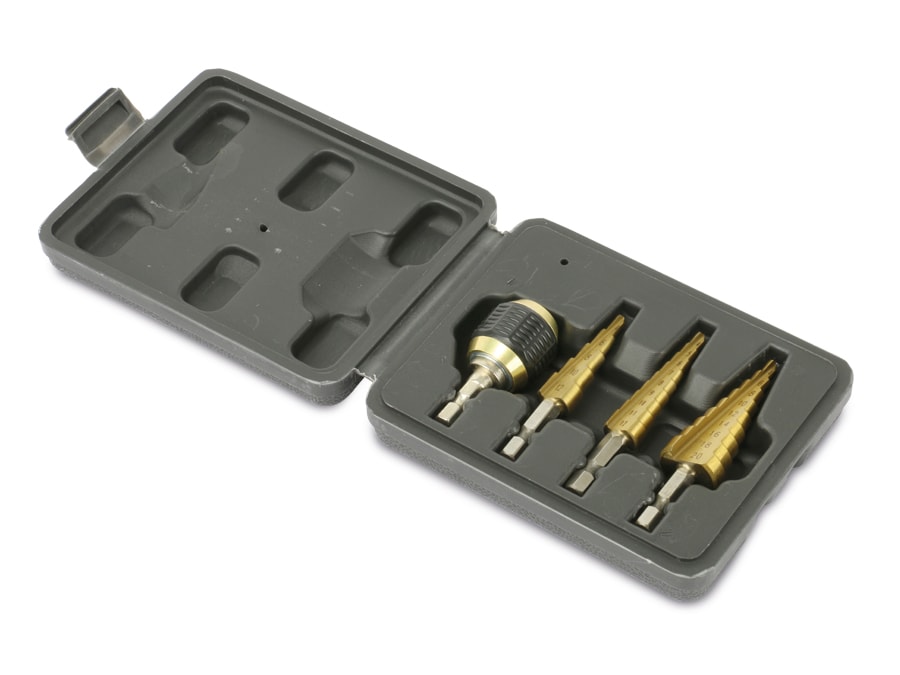 DAYTOOLS HSS Stufenbohrersatz für Schrauber SBS-4, 4-teilig DAYTOOLS HSS Stufenbohrersatz für Schrauber SBS-4, 4-teilig
