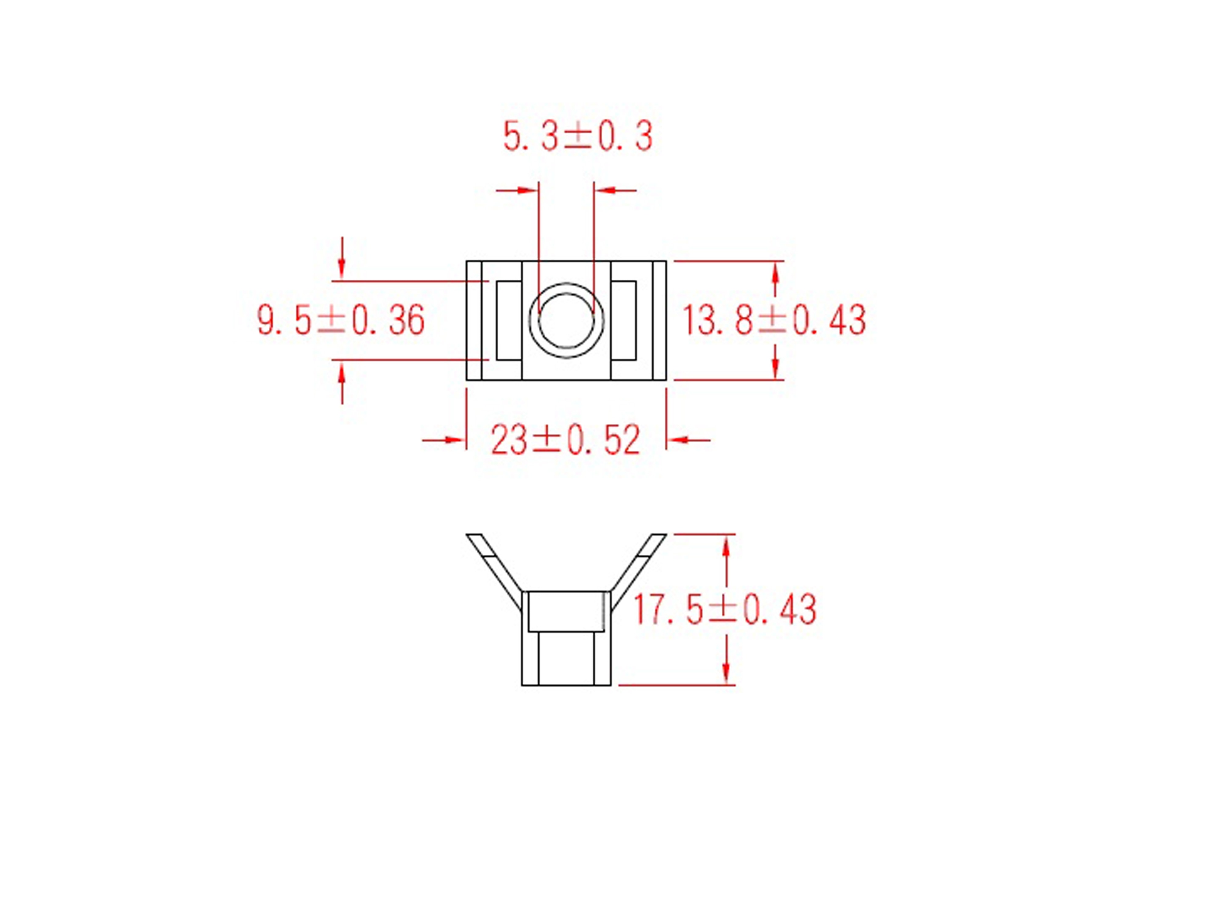 KSS Befestigungssockel schraubbar Polyamid 6.6, Natur, Befestigungsloch 5,3, L=23, B=13,8, 1 Stück KSS Befestigungssockel schraubbar Polyamid 6.6, Natur, Befestigungsloch 5,3, L=23, B=13,8, 1 Stück