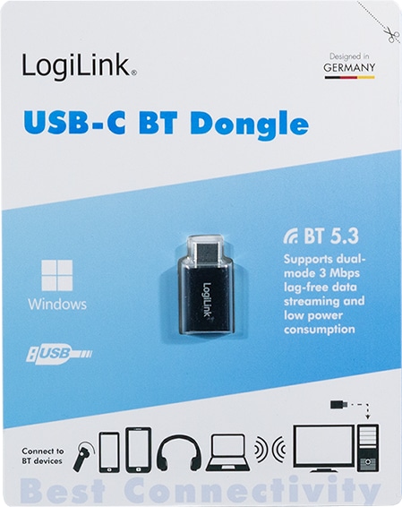LOGILINK Bluetooth-Adapter BT0048A V5.3 USB-C LOGILINK Bluetooth-Adapter BT0048A V5.3 USB-C