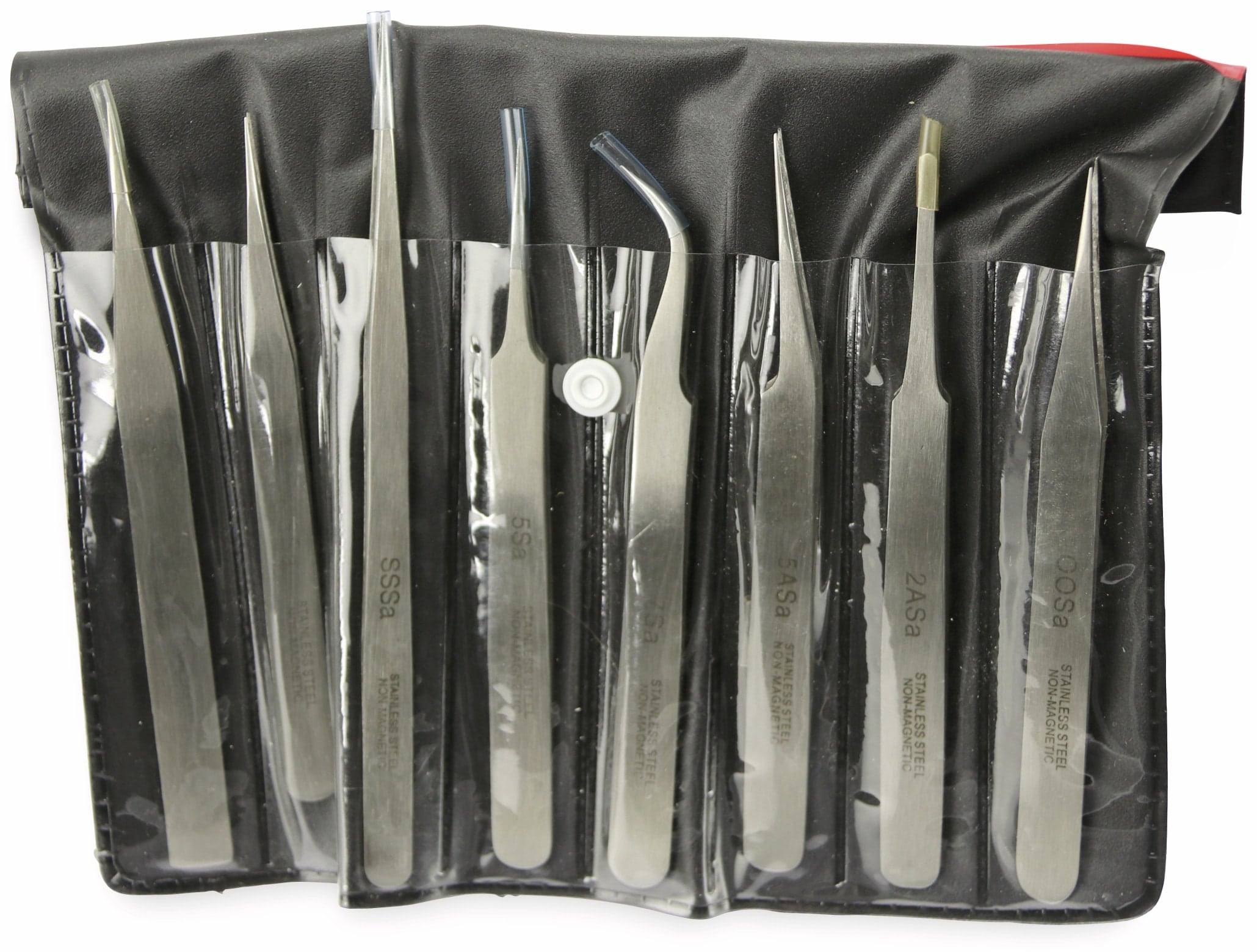 Edelstahl Präzisions-Pinzettenset, 8 teilig Edelstahl Präzisions-Pinzettenset, 8 teilig