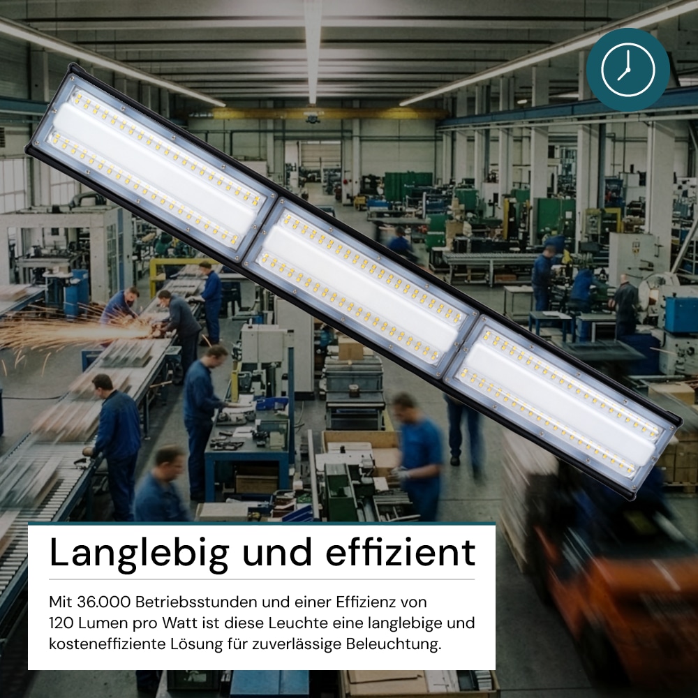 LUXULA LED-HighBay-Leuchte, neurtralweiß, EEK: E, 150 W, 18000 Lm, 5000 K LUXULA LED-HighBay-Leuchte, neurtralweiß, EEK: E, 150 W, 18000 Lm, 5000 K