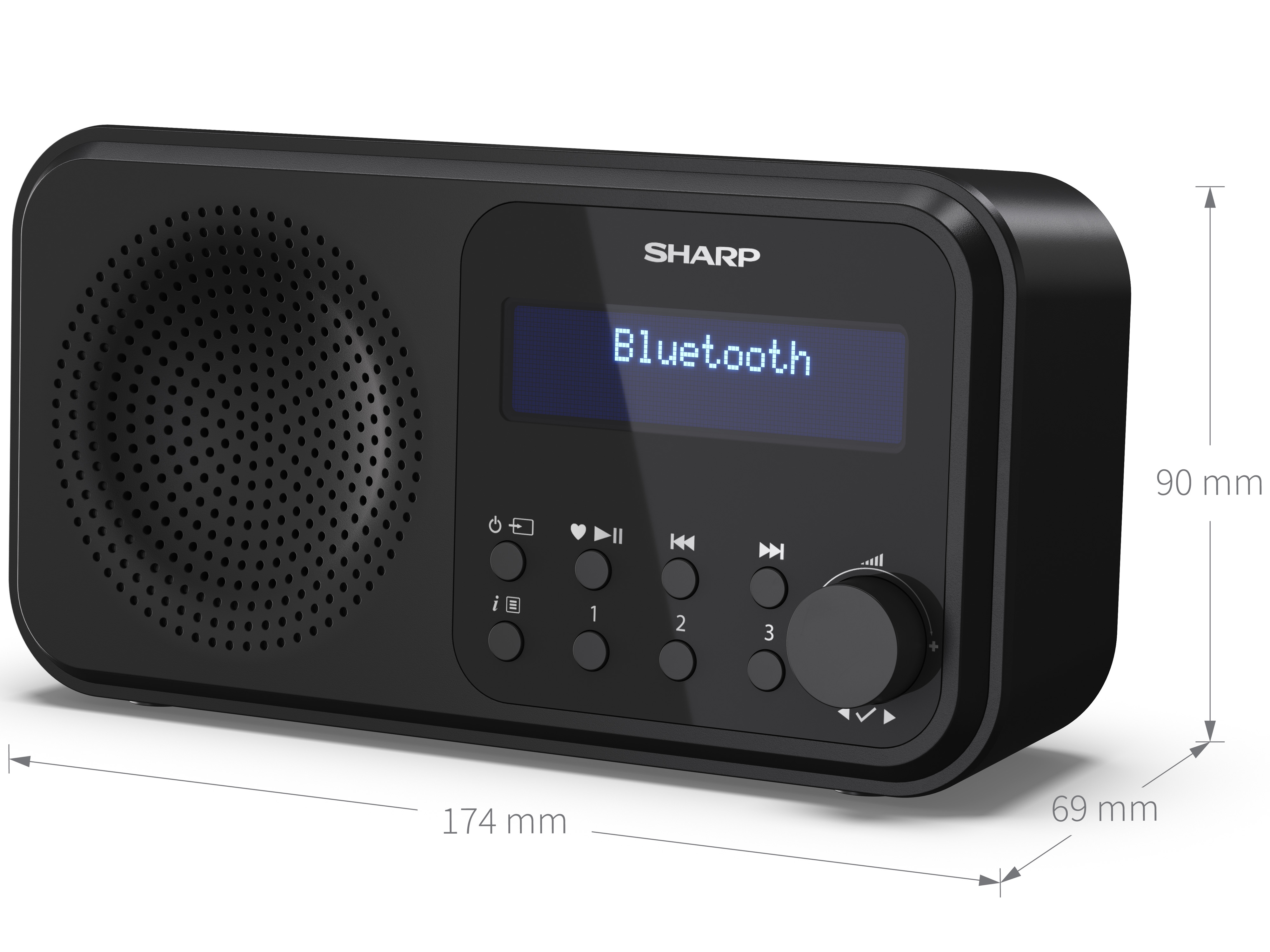 SHARP Digitalradio-tragbar DR-P420, schwarz, DAB+, Bluetooth, USB SHARP Digitalradio-tragbar DR-P420, schwarz, DAB+, Bluetooth, USB