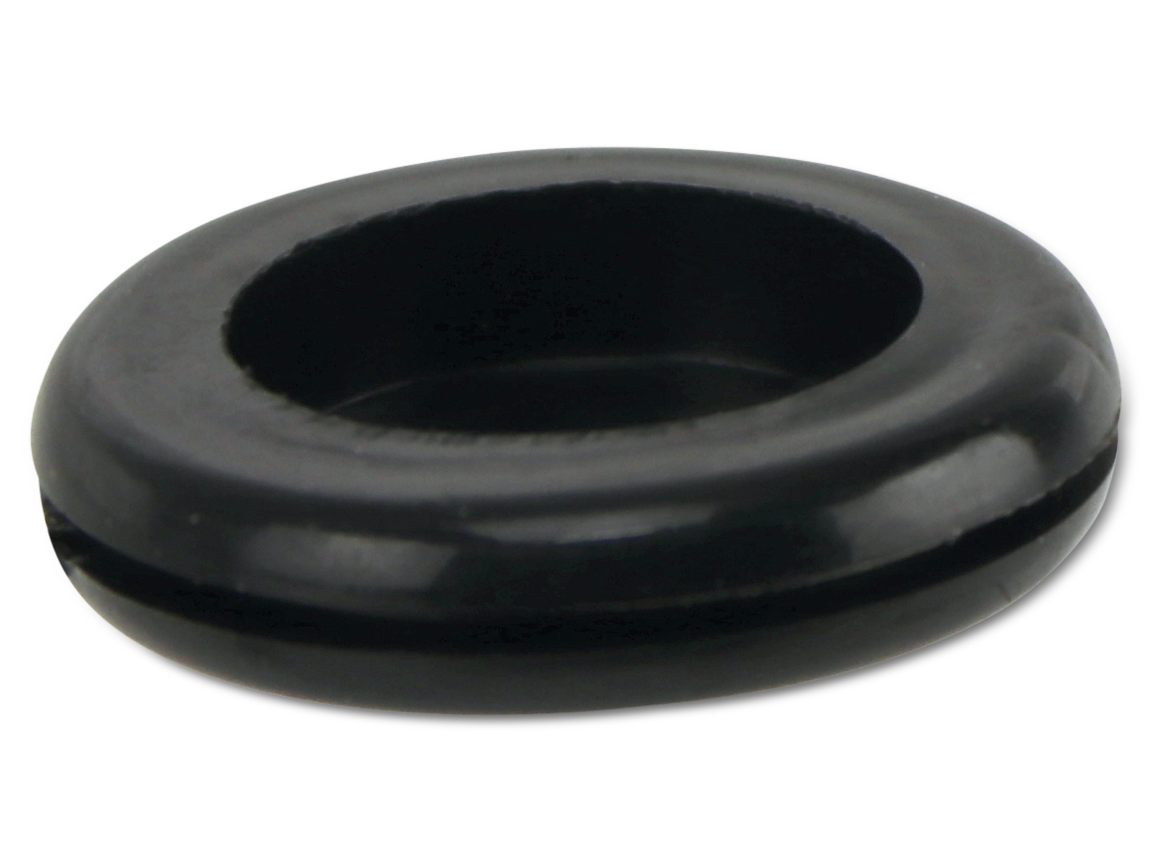 KSS Kabeldurchführungstülle PVC weich, schwarz, Plattenstärke 1,5, LochØ 18,9, geschlossen, 1 Stück