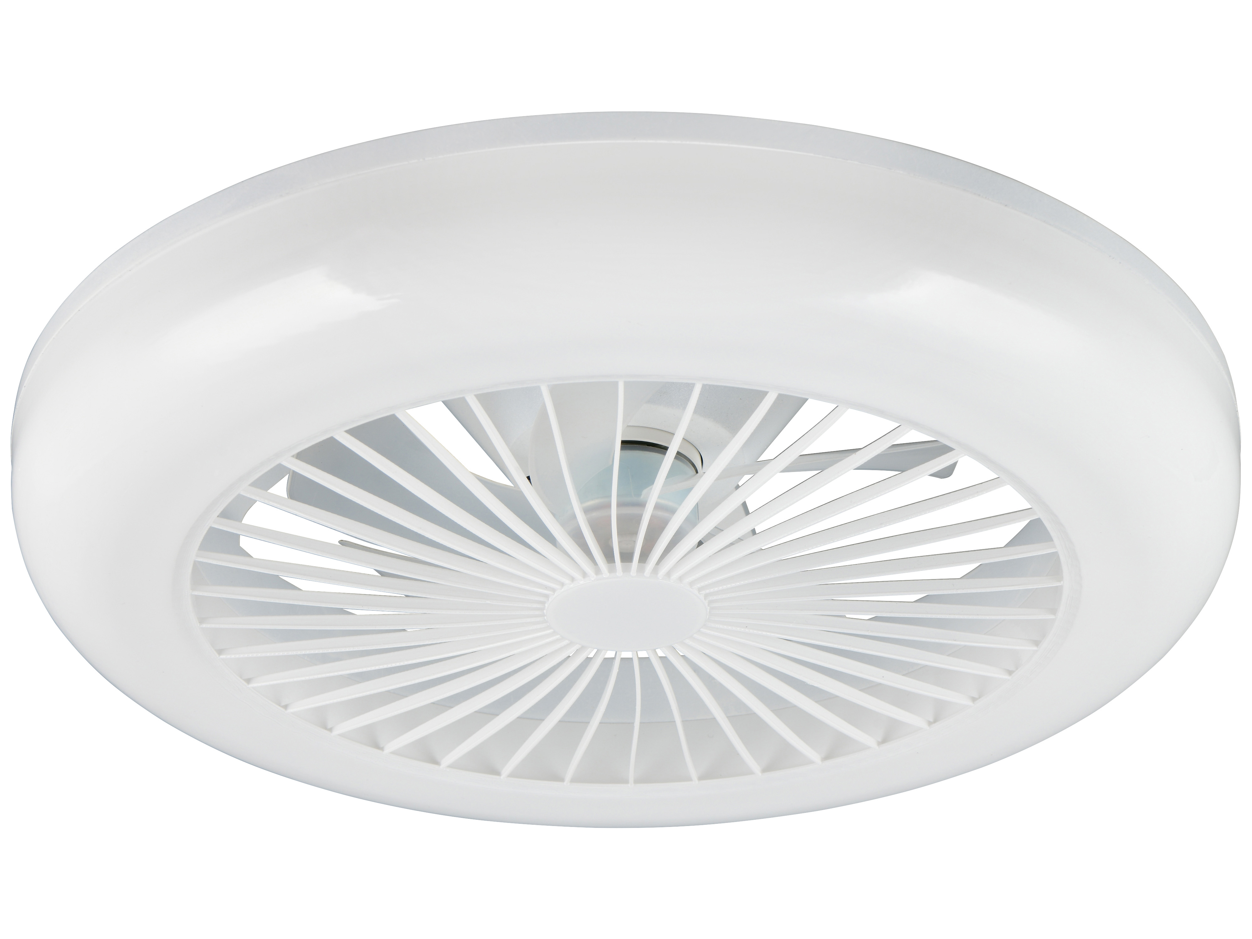 REALITY LED-Deckenleuchte mit Ventilator Mora R64032101, 23W, 2700... 6000K, 1800lm, CCT, IP20, weiß REALITY LED-Deckenleuchte mit Ventilator Mora R64032101, 23W, 2700... 6000K, 1800lm, CCT, IP20, weiß
