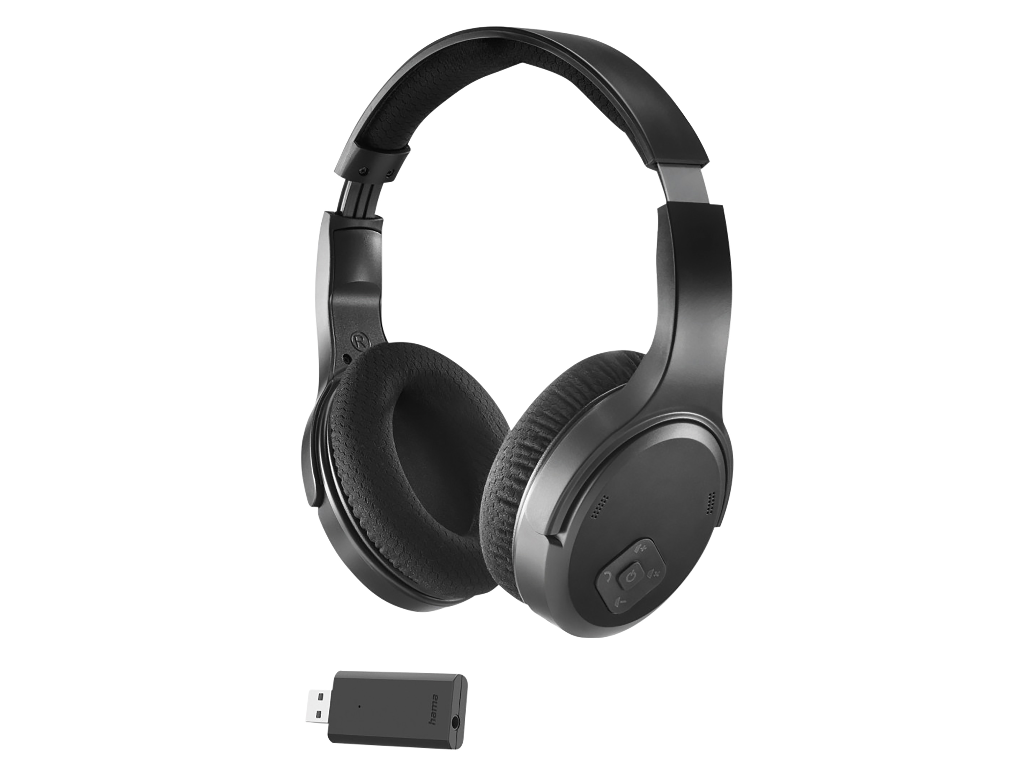 HAMA Fernseh-Kopfhörer, Over-Ear, Bluetooth, 2,4 GHz Dongle Fernseh-Kopfhörer HAMA, Over-Ear, Bluetooth, 2,4 GHz Dongle