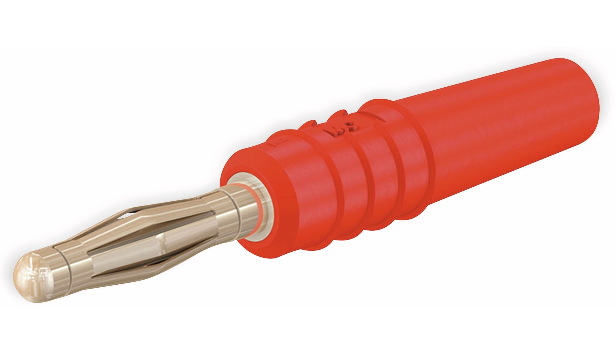 STÄUBLI SLS205-L Lamellenstecker, 2 mm, vergoldet, rot STÄUBLI SLS205-L Lamellenstecker, 2 mm, vergoldet, rot