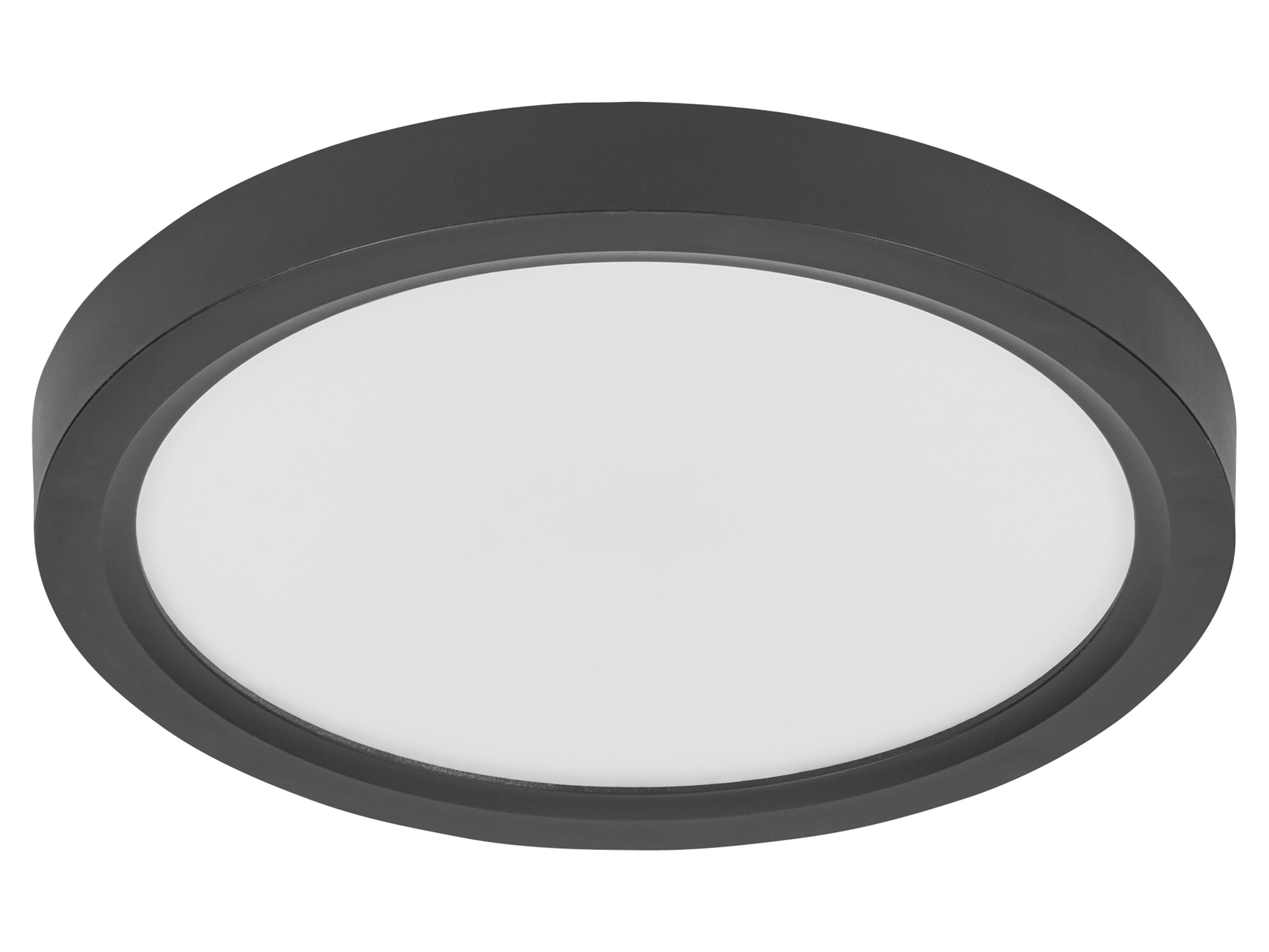 OSRAM LED-Deckenleuchte, 20W, 3000K, 2100lm, warmweiß, IP20, dimmbar, schwarz, Ø24,5 cm OSRAM LED-Deckenleuchte, 20W, 3000K, 2100lm, warmweiß, IP20, dimmbar, schwarz, Ø24,5 cm