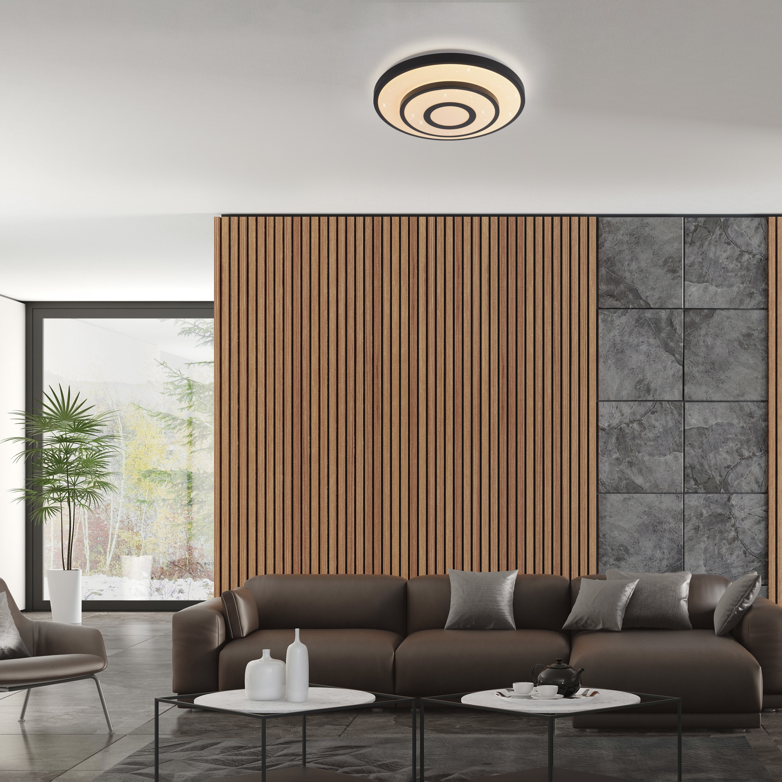 JUST LIGHT LED-Deckenleuchte 15454-18, 17W, 3000K, 1900lm, warmweiß, IP20, schwarz JUST LIGHT LED-Deckenleuchte 15454-18, 17W, 3000K, 1900lm, warmweiß, IP20, schwarz