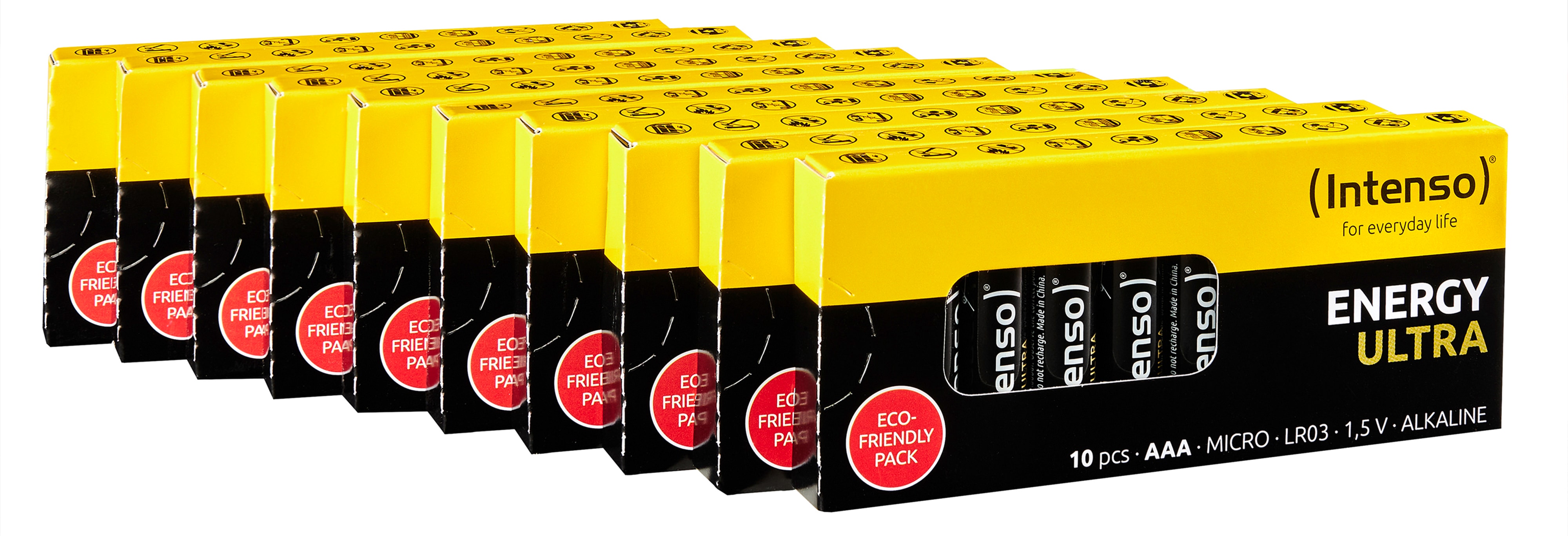 INTENSO Micro-Batterie-Set Energy Ultra, AAA LR03, Alkaline, 100 Stück INTENSO Micro-Batterie Energy Ultra, AAA LR03, 100 Stück