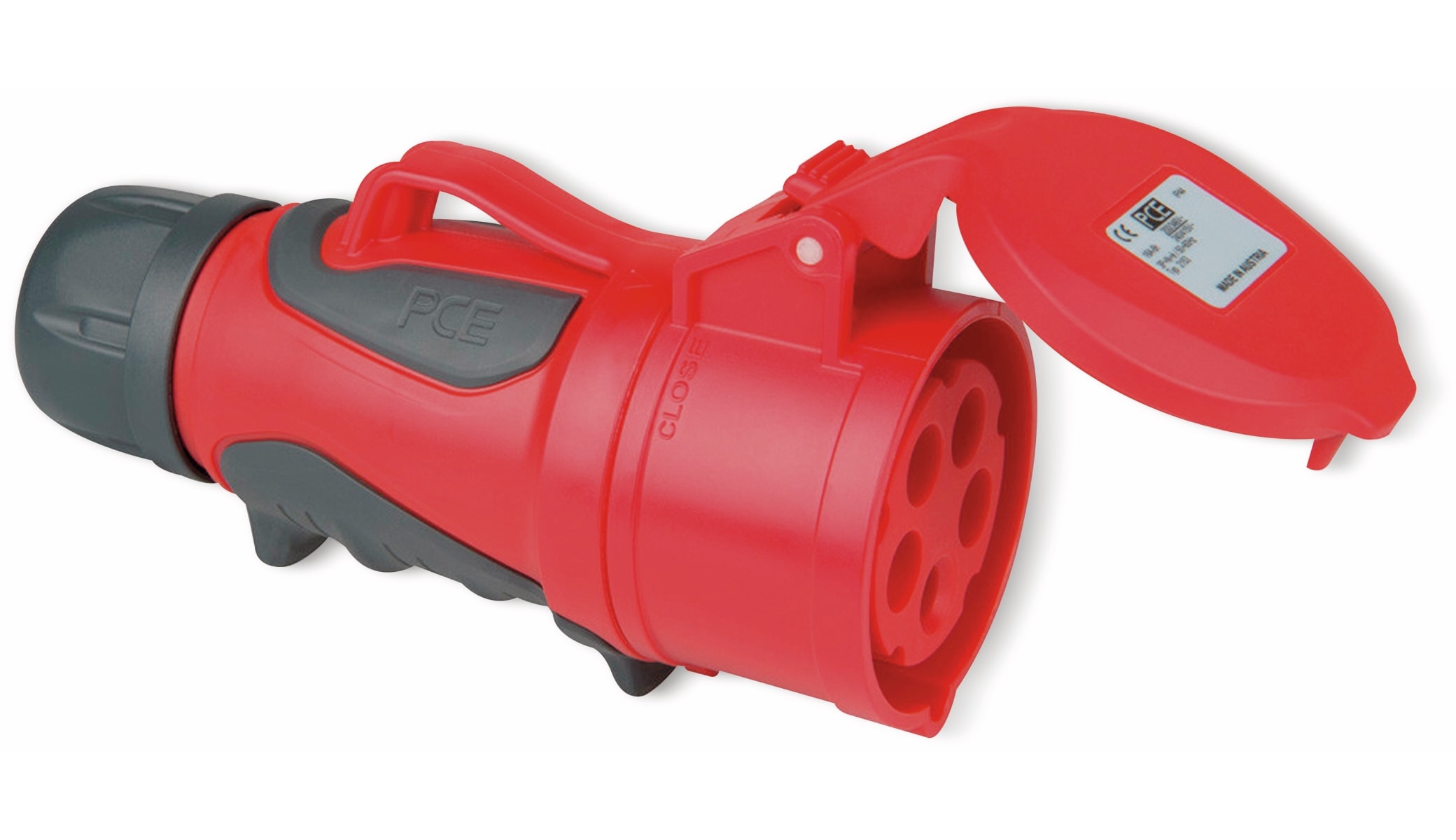 PCE CEE-Kupplung GRIP, 16 A, 5-polig PCE CEE-Kupplung GRIP, 16 A, 5-polig