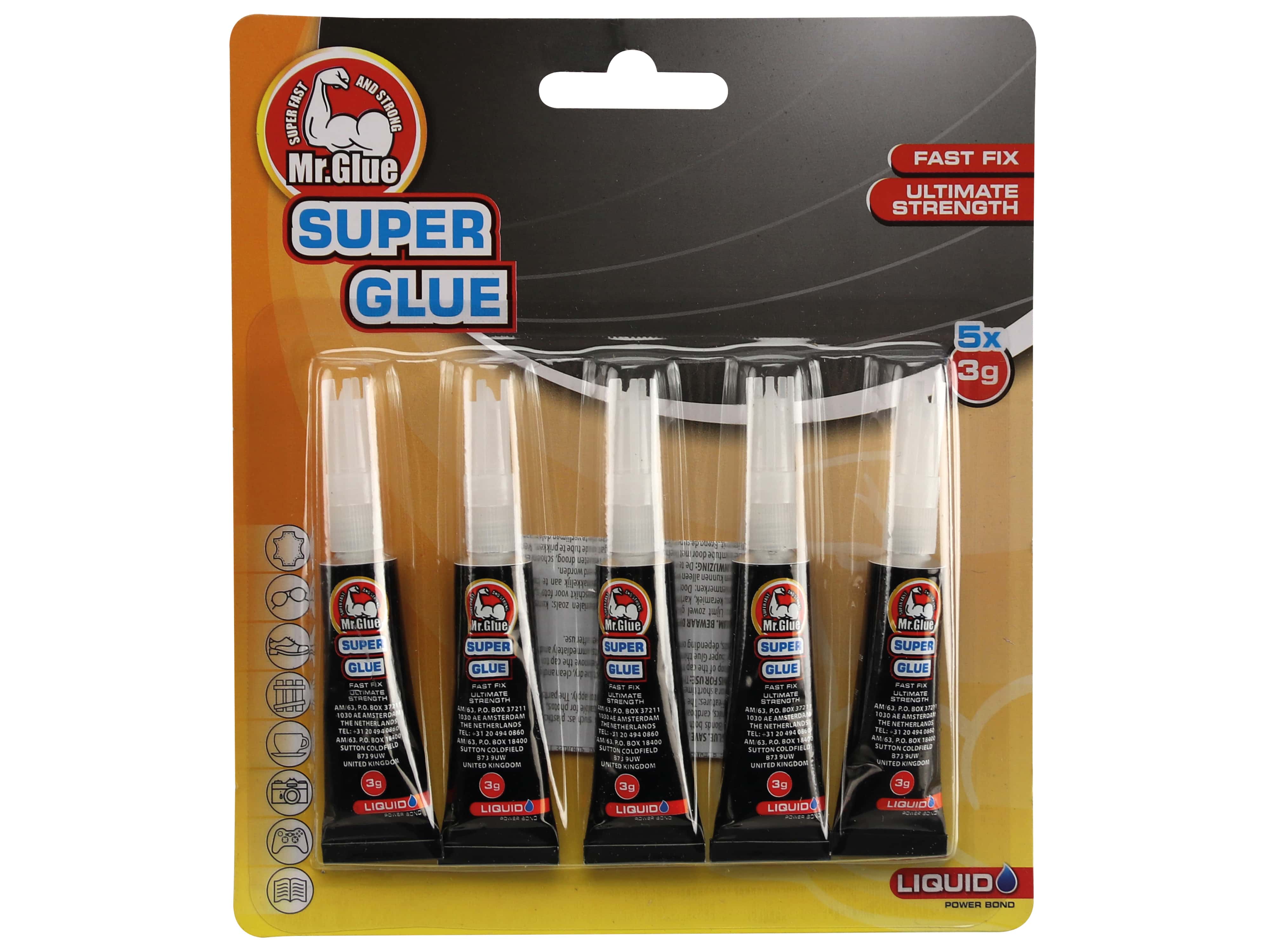 Sekundenkleber, 5x3g Sekundenkleber, 5x3g